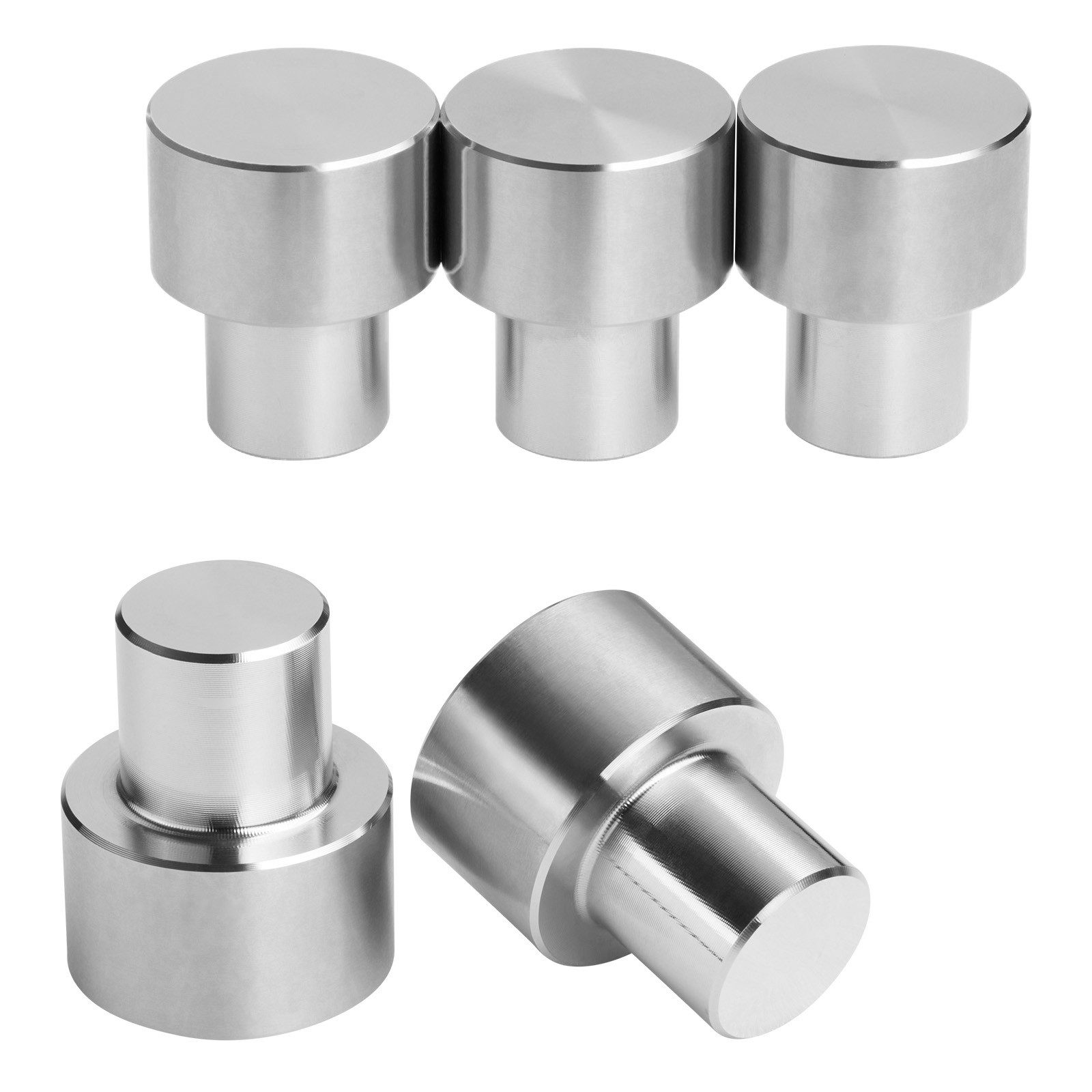 SO-TECH® Werkzeugeinsatz Anschlagbolzen Edelstahl SS304 für Schweißtische Lochplatten (5 St), Kopf-Ø: 25 mm / Zapfen- Ø: 16 mm / Zapfenlänge: 15 mm