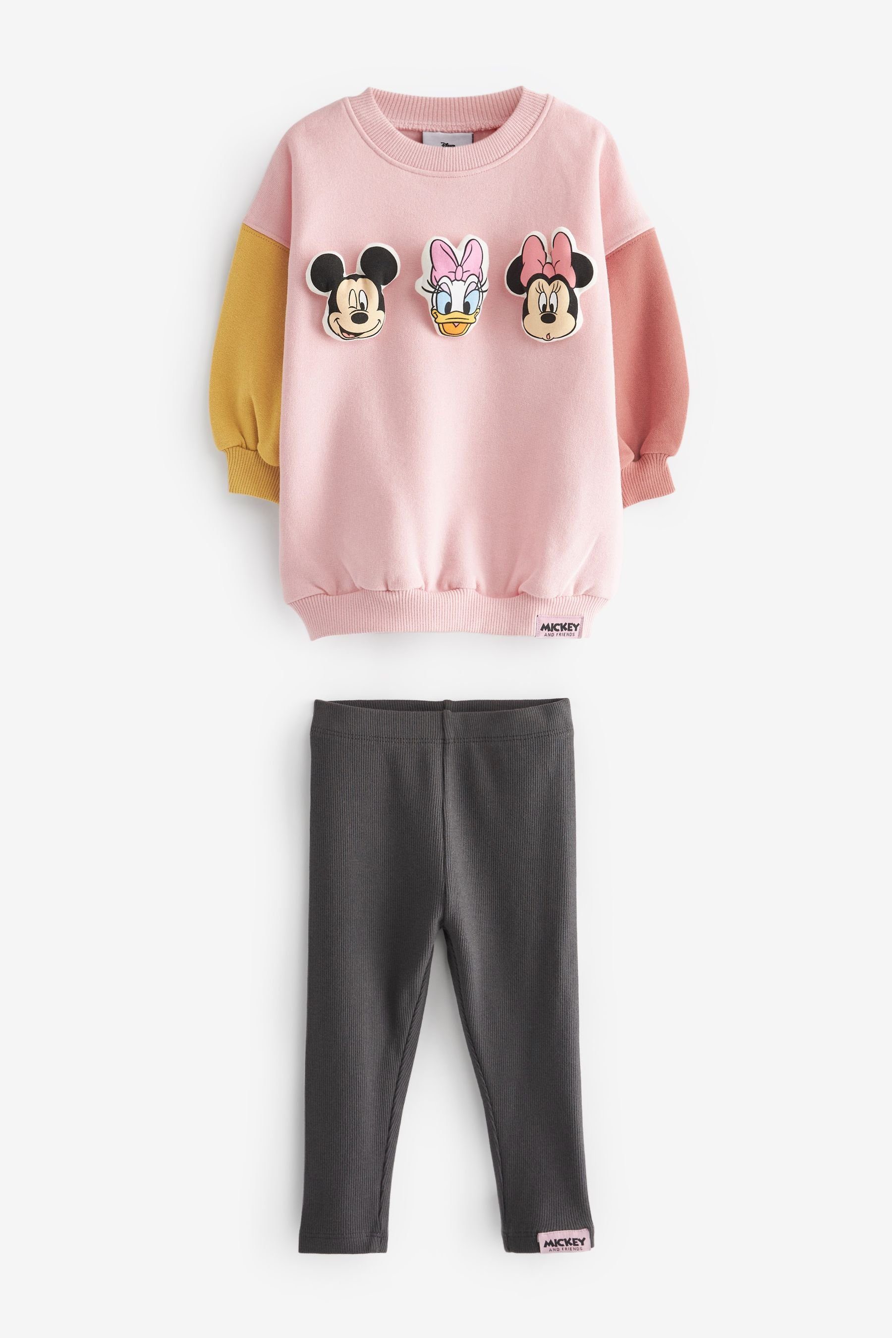 Next Shirt & Leggings Disney-Set mit Sweatshirt und Leggings (2-tlg) Pink