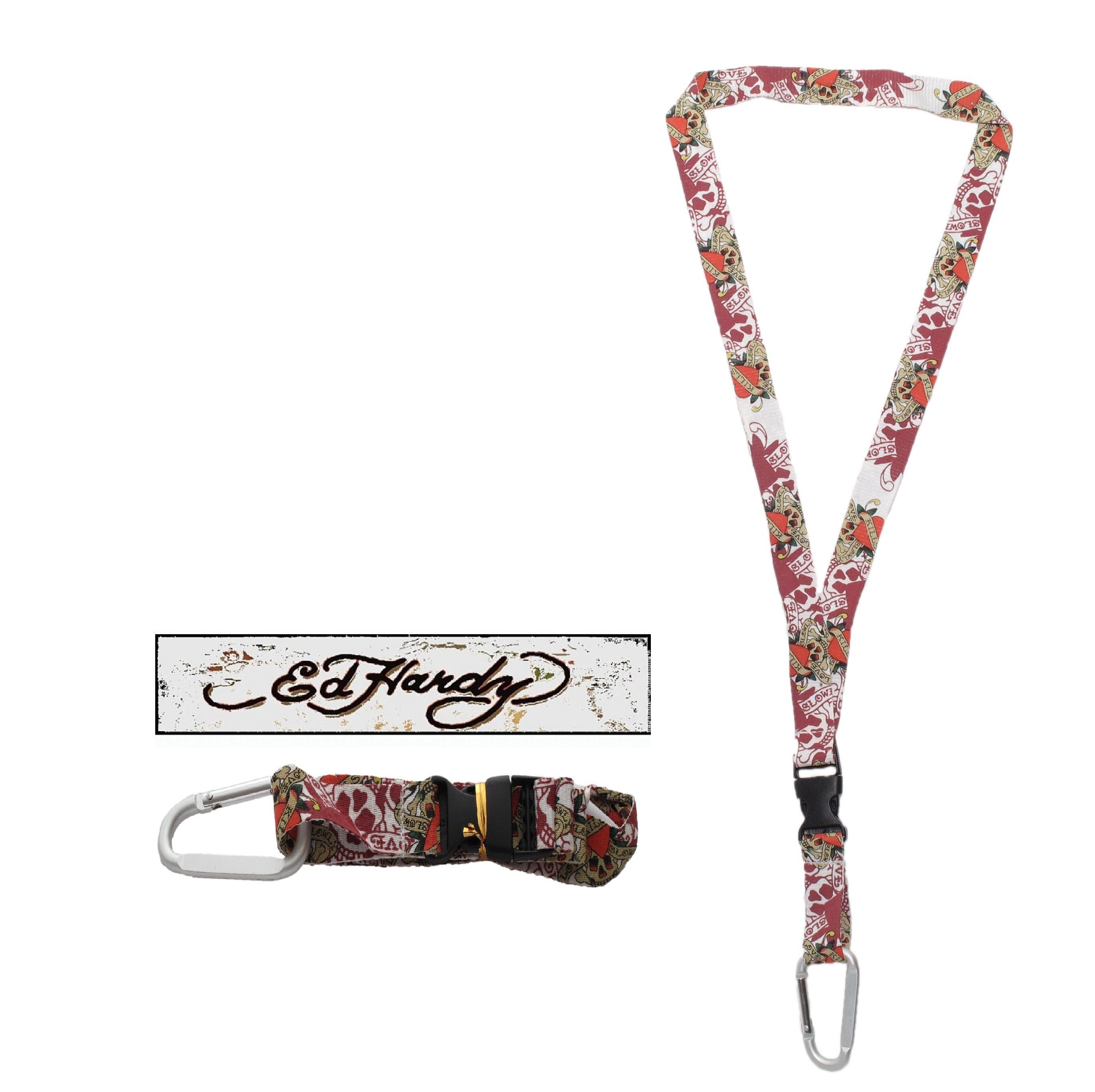 Schlüsselanhänger Ed Hardy - Schlüsselband Red Love Kills Slowly 6193
