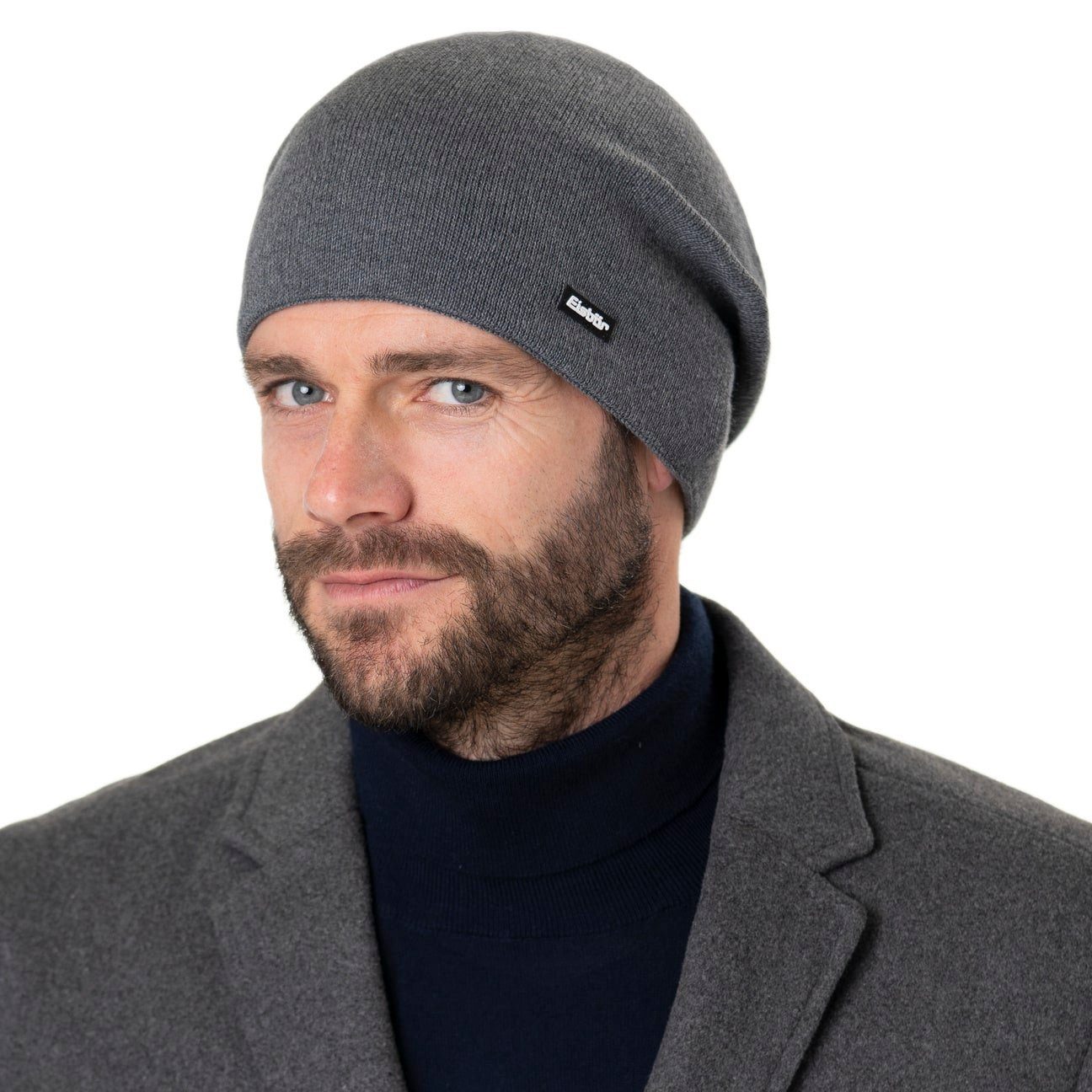 Eisbär Beanie (1-St) Wollmütze mit Futter, Made in Austria