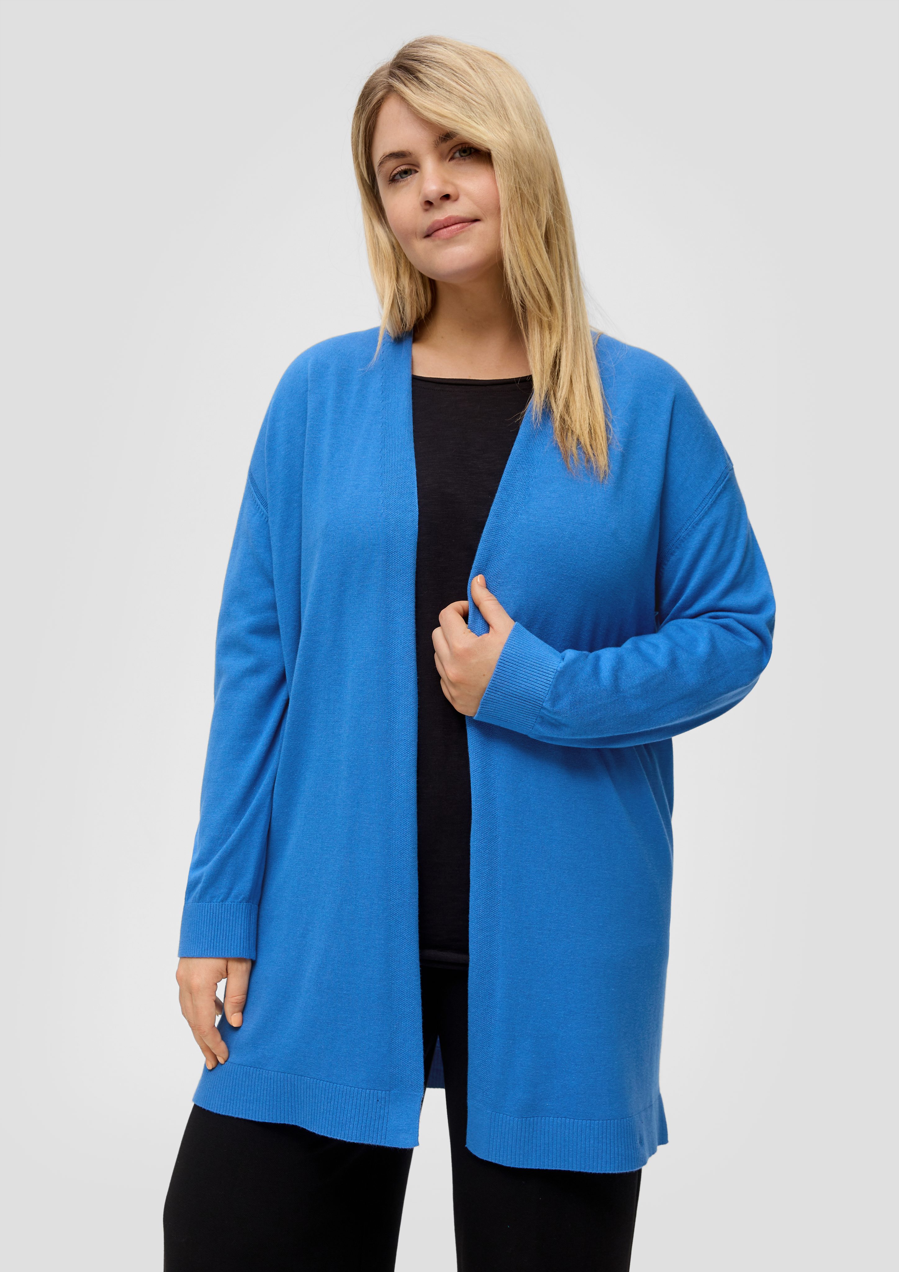 s.Oliver Poncho Strickjacke aus Viskosestretch