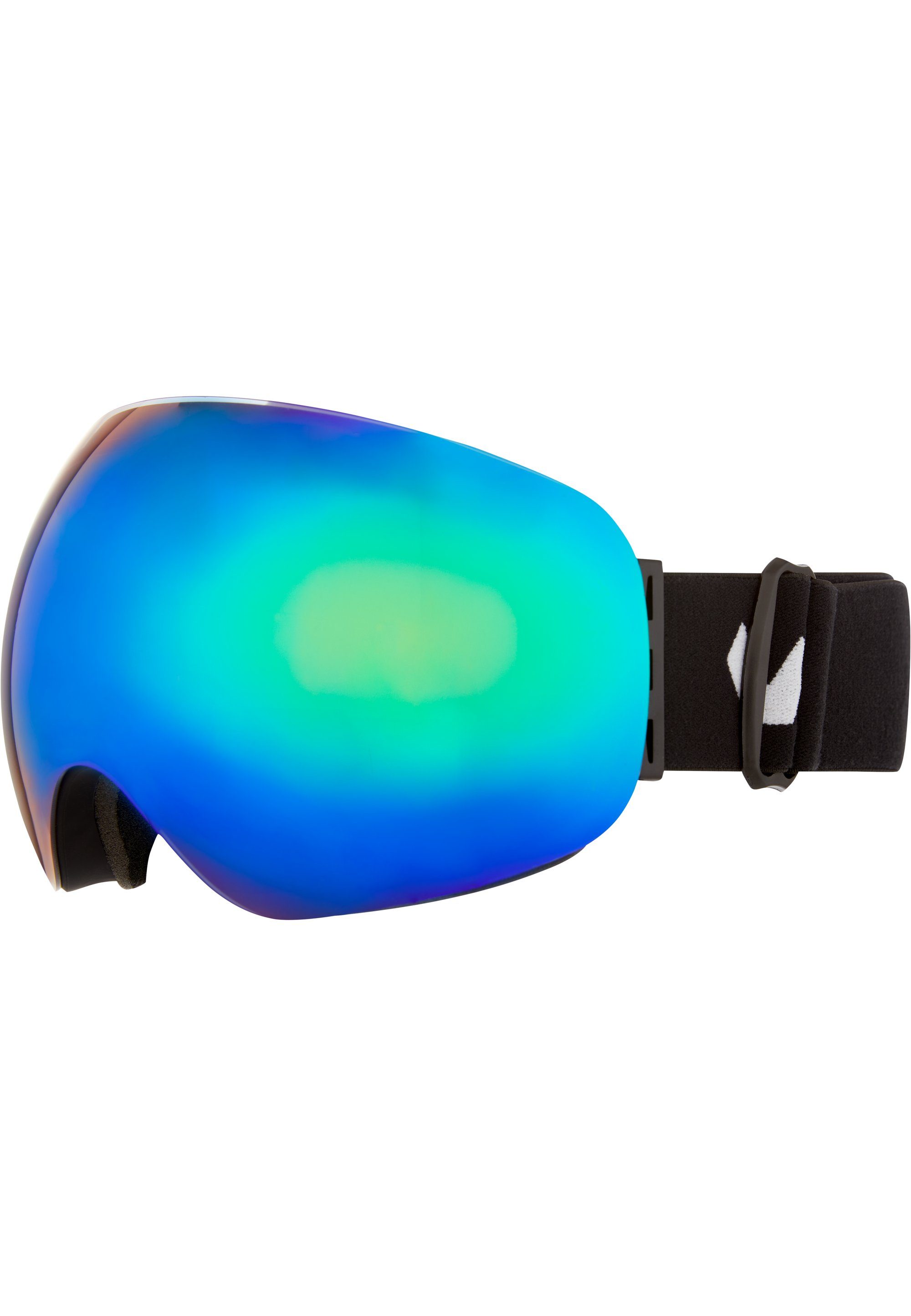 WHISTLER Skibrille WS6100, mit praktischer schwarz-blau Anti-Fog-Beschichtung