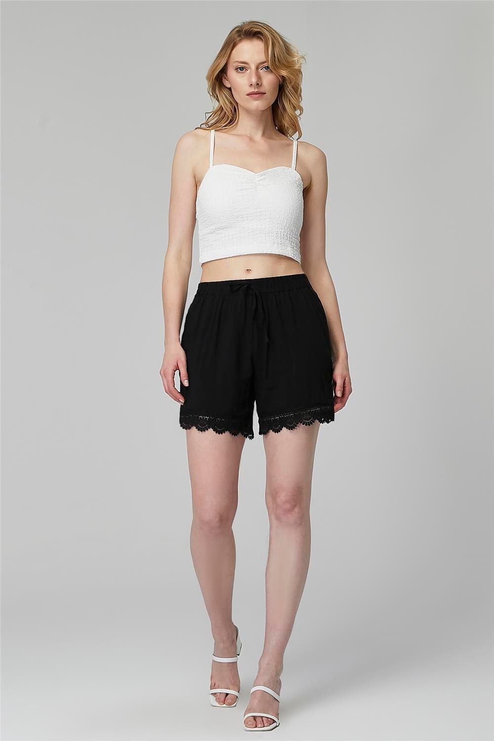 Shorts Spitzenbesatz Shorts