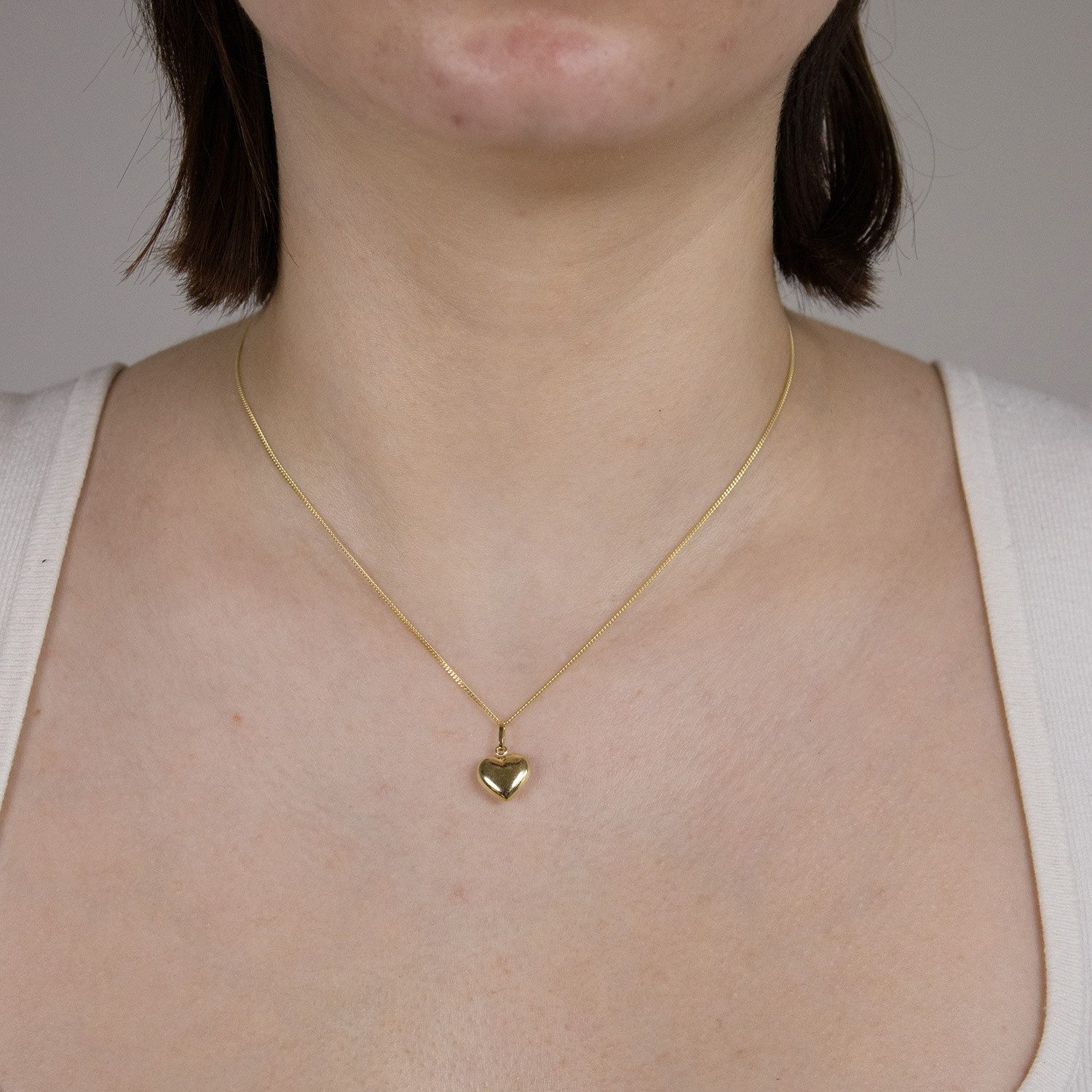 HOPLO Herzanhänger Gold Anhänger Herz mit Goldkette massiv 333 - 8 Karat Go günstig online kaufen