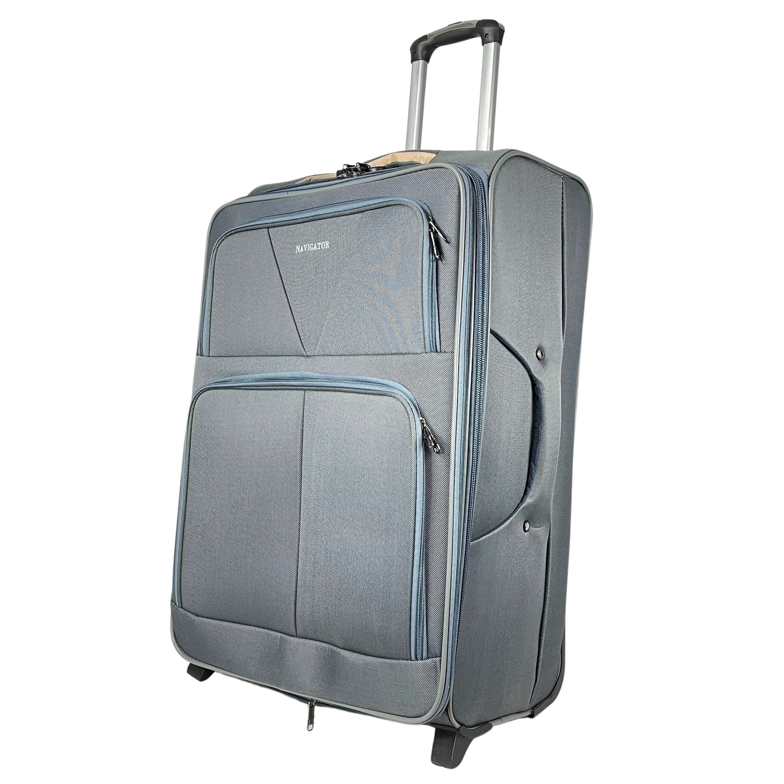 Stoffkoffer (M/L/XL/XXL Reisekoffer Grau Set) Koffer oder MTB Koffer 4er erweiterbar