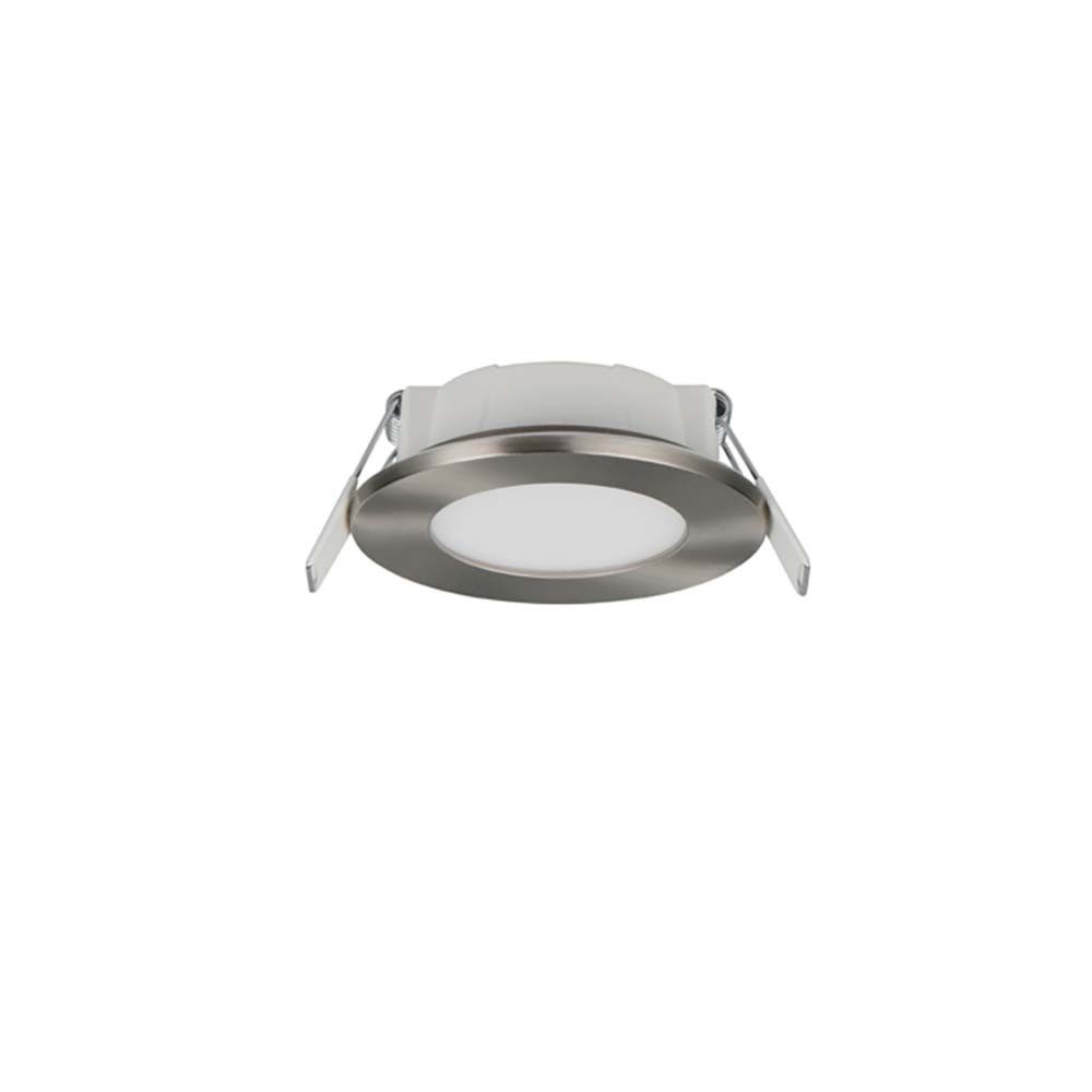 TRIO Leuchten LED Einbaustrahler, LED-Leuchtmittel fest verbaut, Warmweiß, Neutralweiß, Farbwechsel, LED Einbauleuchte Deckenlampe Einbauspot Nickel Dimmbar Farbwahl H 2,9