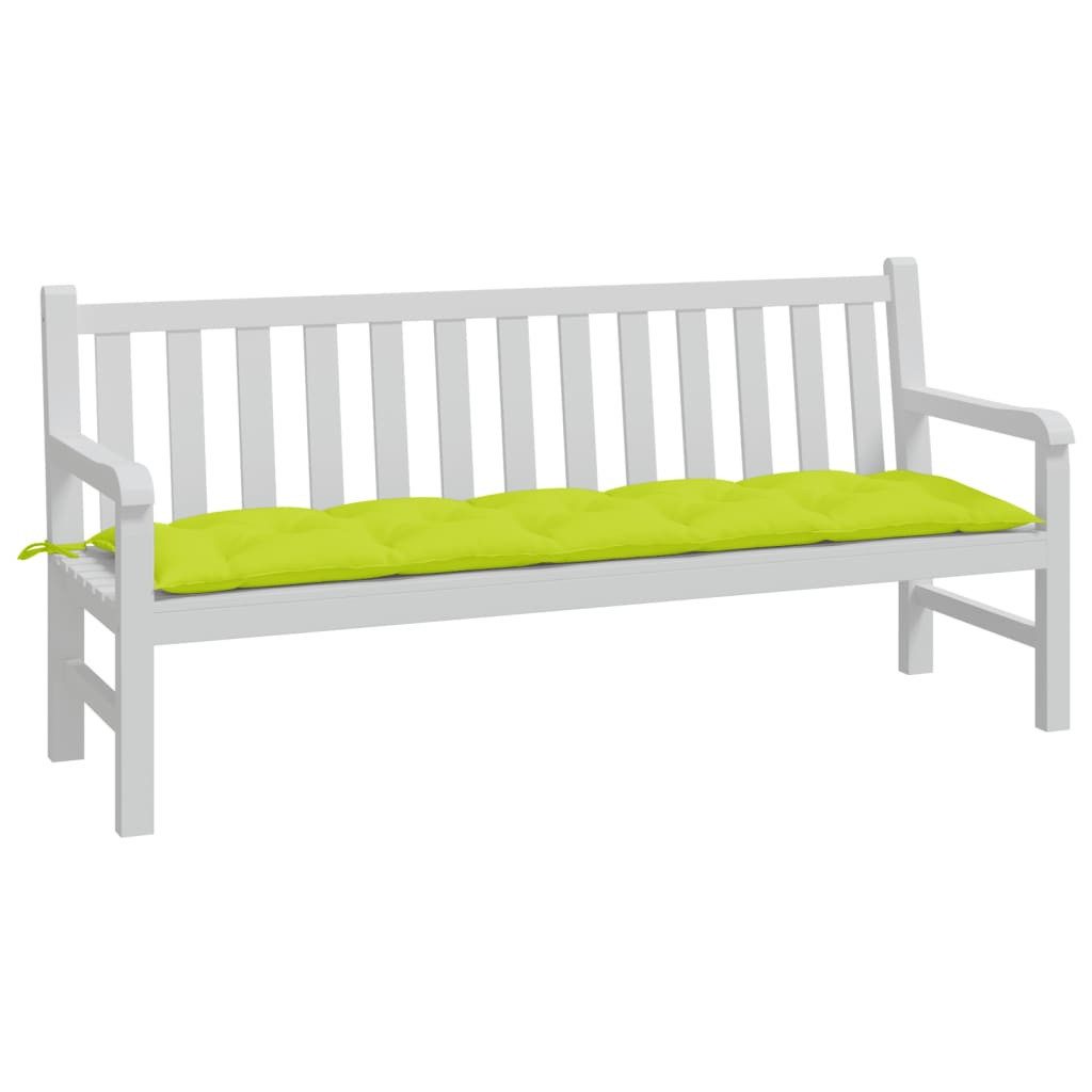 vidaXL Sitzauflage Gartenbank-Auflage Hellgrün 180x50x7 cm Oxford-Gewebe, (1 St)
