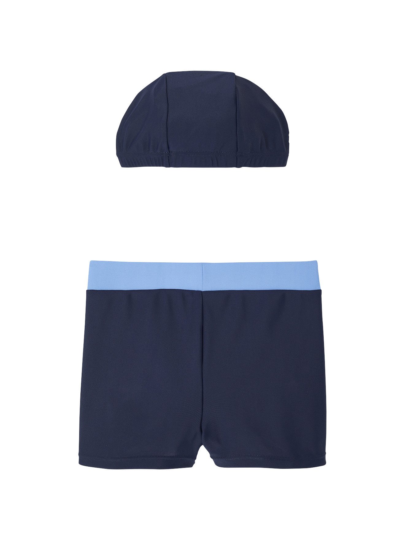 vertbaudet Badehose Jungen-Set: Badekappe & Badehose BEST TEAM