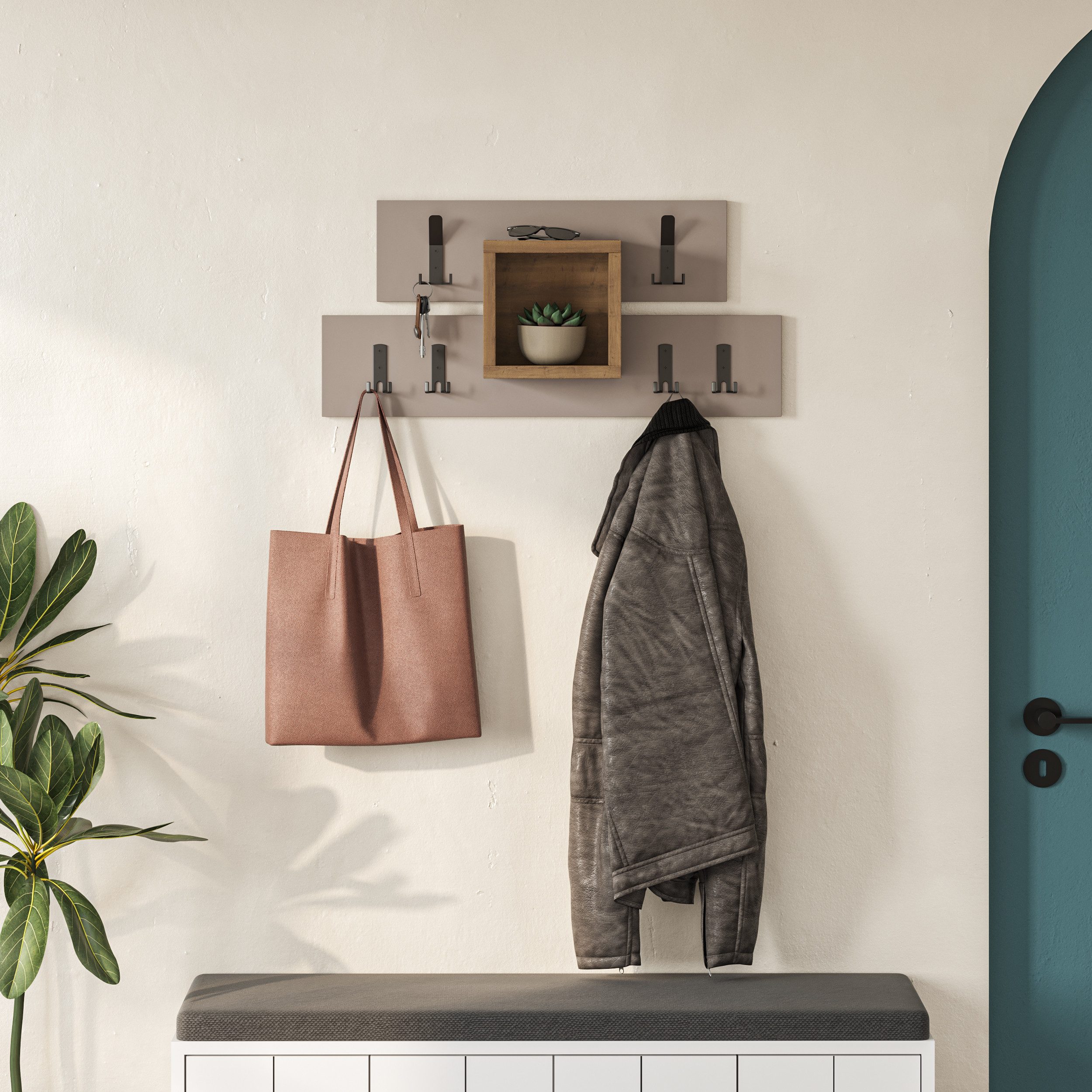 Decortie Kleiderhaken Lumina, Wand, 68 x günstig online kaufen