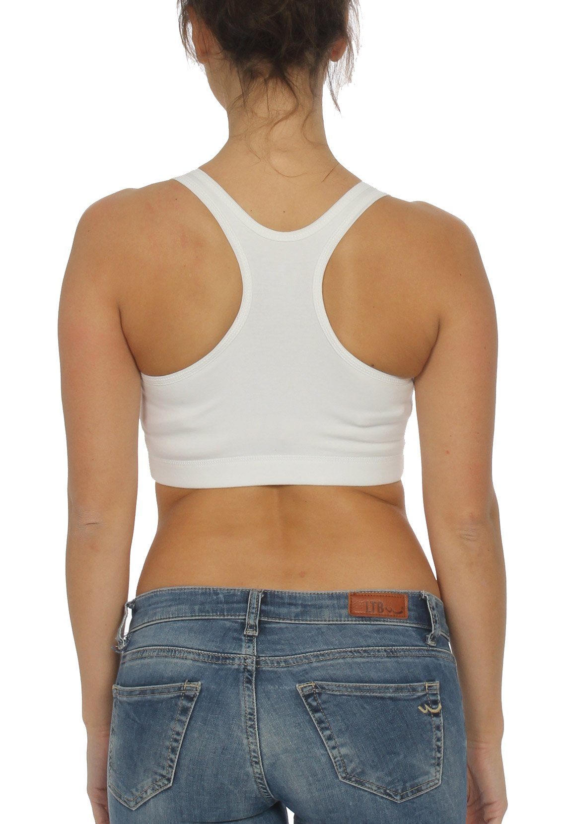 Champion T-Shirt Champion Bra Damen 112570 F19 WW001 WHT Weiss günstig online kaufen