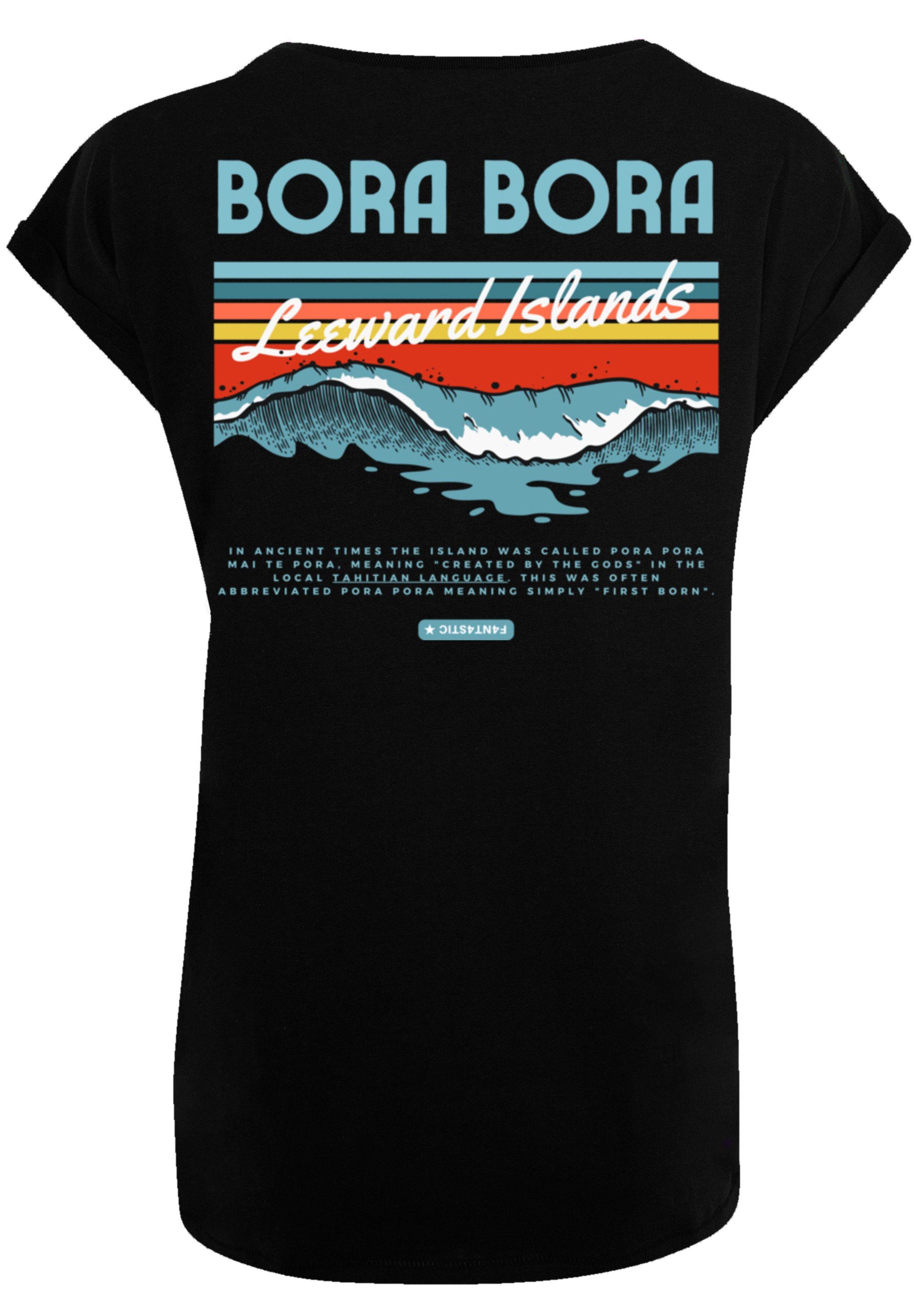 F4NT4STIC T-Shirt groß SIZE und Leewards Model cm PLUS Größe ist Print, trägt Bora 170 Island M Bora Das