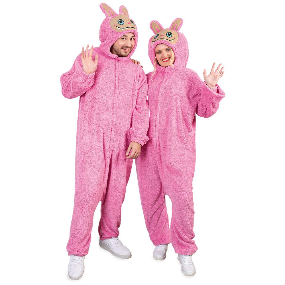 Fries Kostüm Kostüm - Knuddelmonster - pink - Einheitsgröße