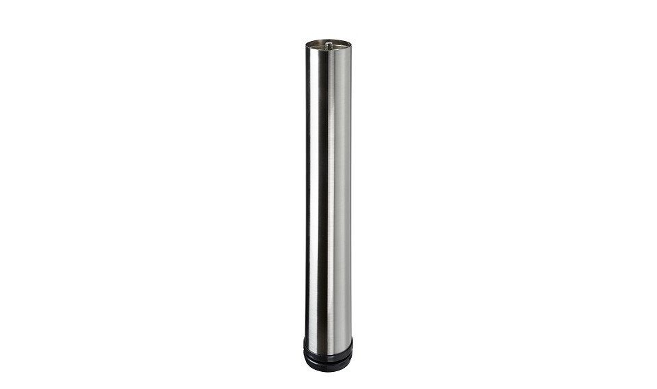 Hettich Möbelfuß Hettich Möbelfuß 6,0 x 40 - 43 cm Edelstahl-Optik