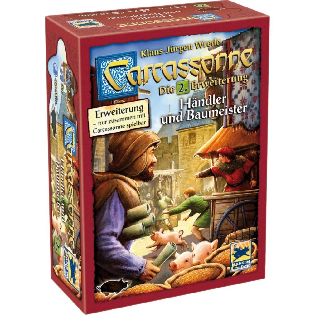 Asmodee Spiel Carcassonne - HÃ¤ndler und Baumeister, Brettspiel (2. Erweiterung)