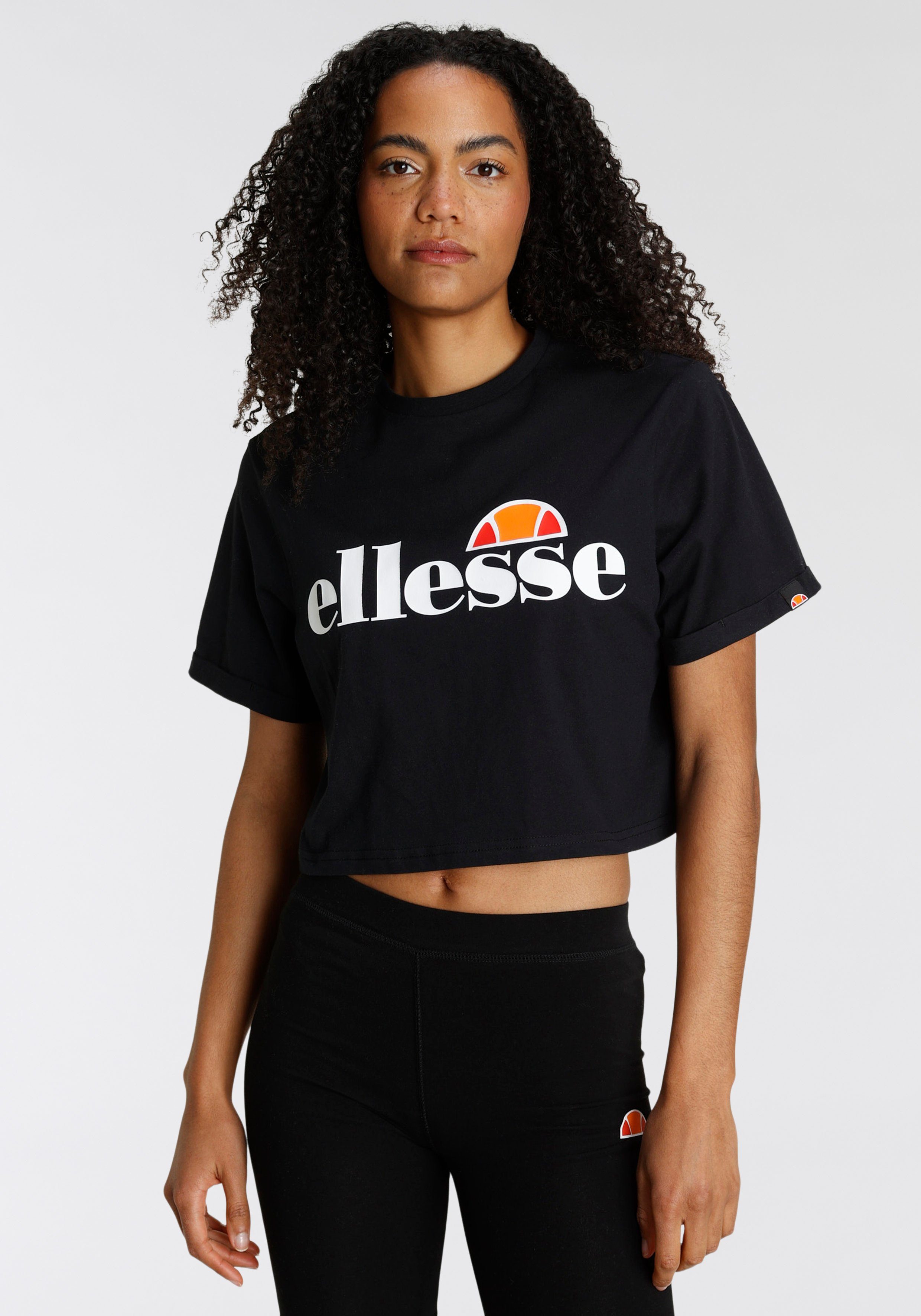 Ellesse T-Shirt ALBERTA CROPPED TEE Anthracite