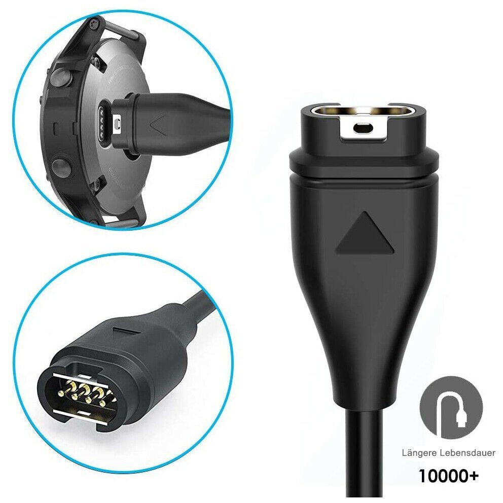 neue dawn 2St. Ladekabel für Garmin Forerunner 745 935 945 45 45S Vivoactive 3 4 USB-Kabel, Kompatibel mit Fenix 7 7S 7X 6 6S 6X, 6Pro 6SPro 6XPro – Bild 4 von 5