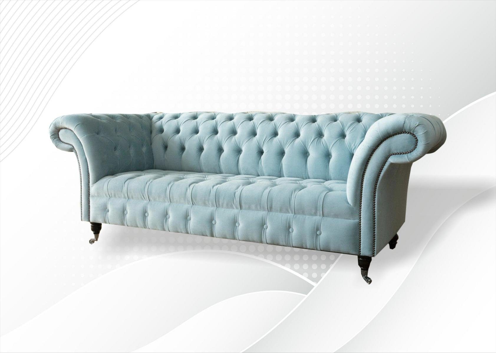 225 Design JVmoebel Chesterfield cm Sofa Sitzer 3 Sofa Couch Chesterfield-Sofa,