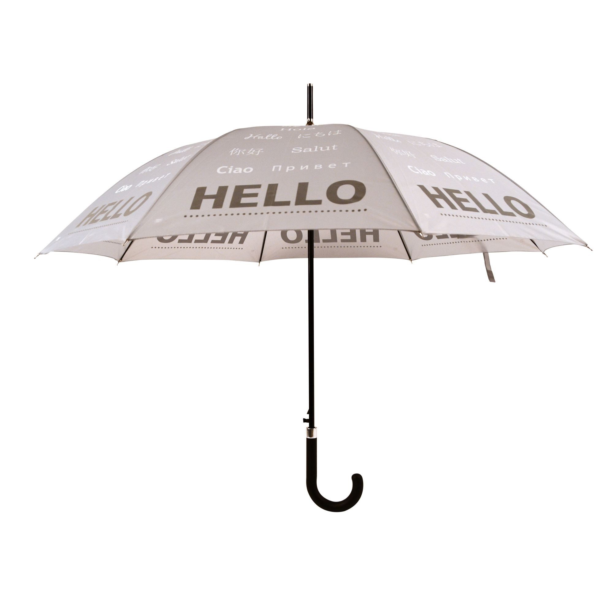 esschert design Stockregenschirm, Regenschirm „Hello“, beige, günstig online kaufen
