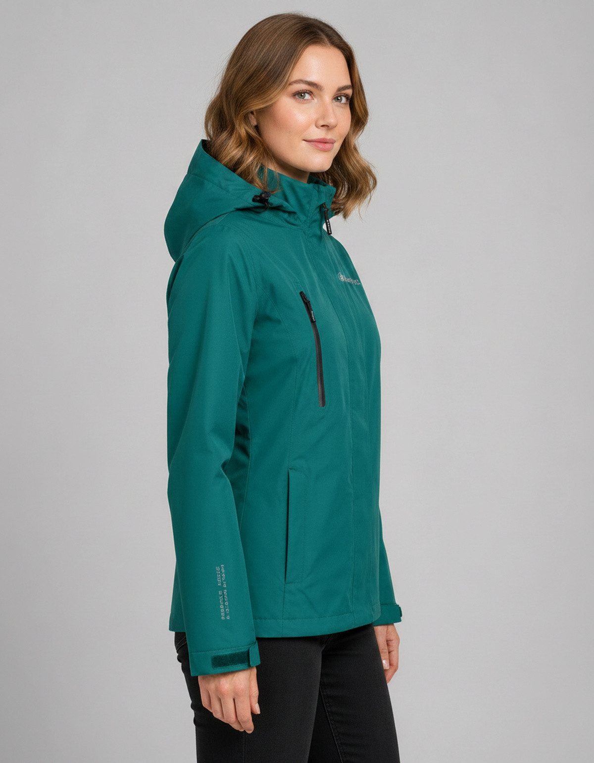 DEPROC Active Funktionsjacke LAVAL II WOMEN Funktionsjacke, Wanderjacke, Regenjacke abnehmbare Kapuze