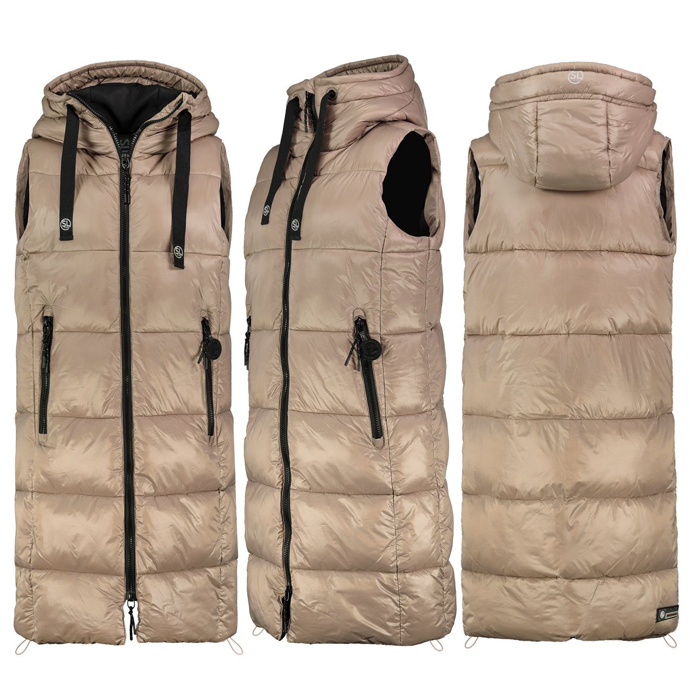 Fresh Made Steppweste Lange Stepp weste günstig online kaufen