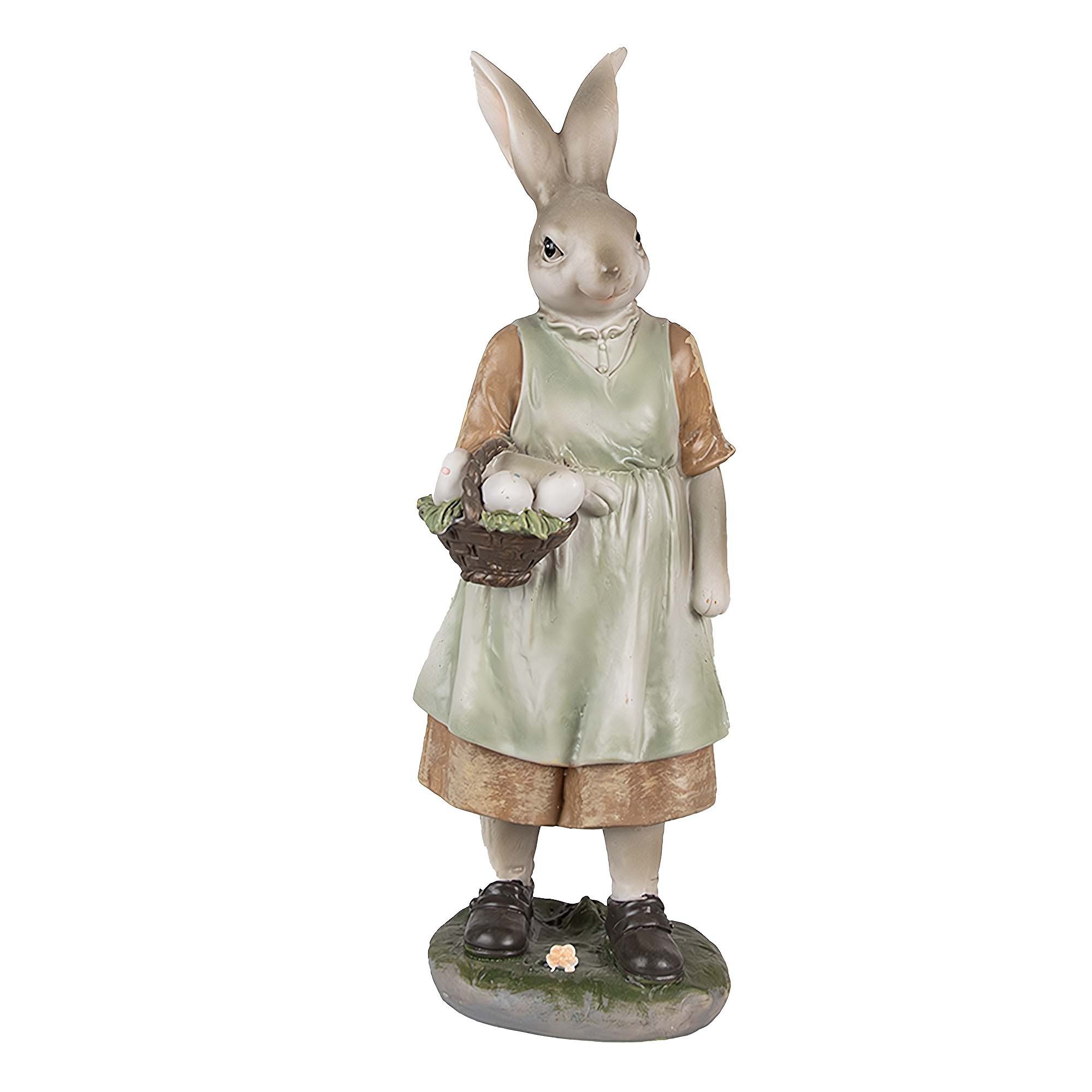 Osterhase Häsin Landhausstil 9 x 8 x 25 cm