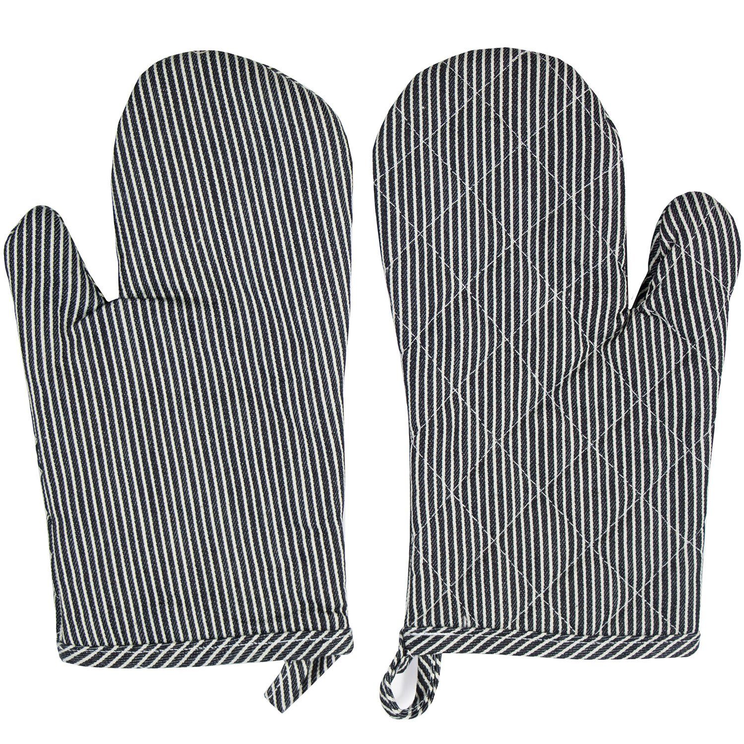 ZOLLNER Topfhandschuhe, (Set), 100% Baumwolle, Temperaturbeständig bis 100°C