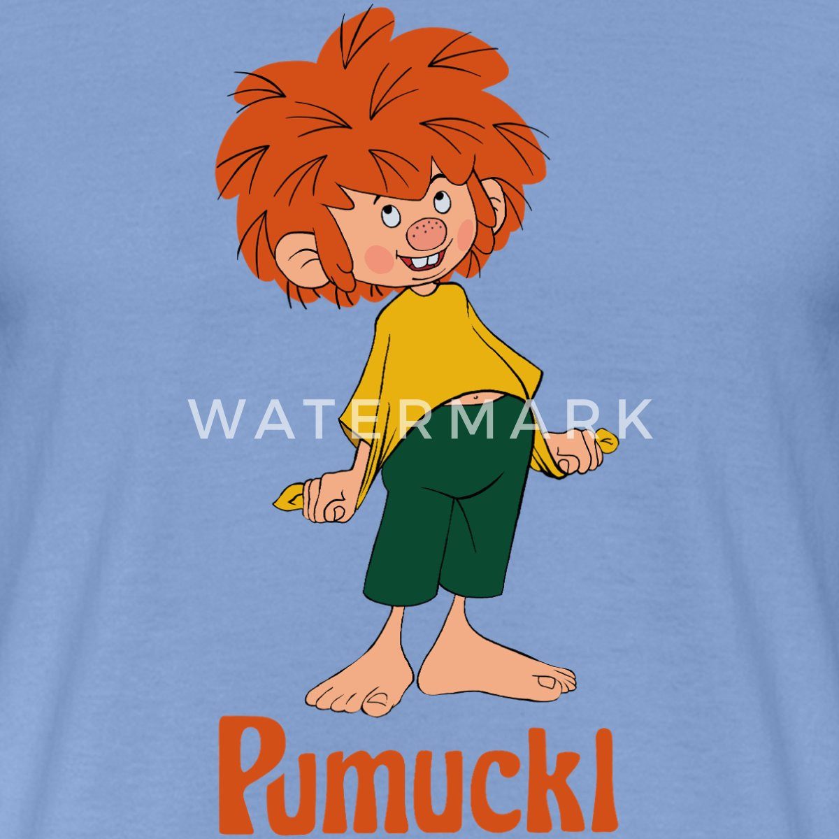 Spreadshirt T-Shirt Pumuckl Mit Frecher Pose Und Verschmitztem Lächeln Männ günstig online kaufen