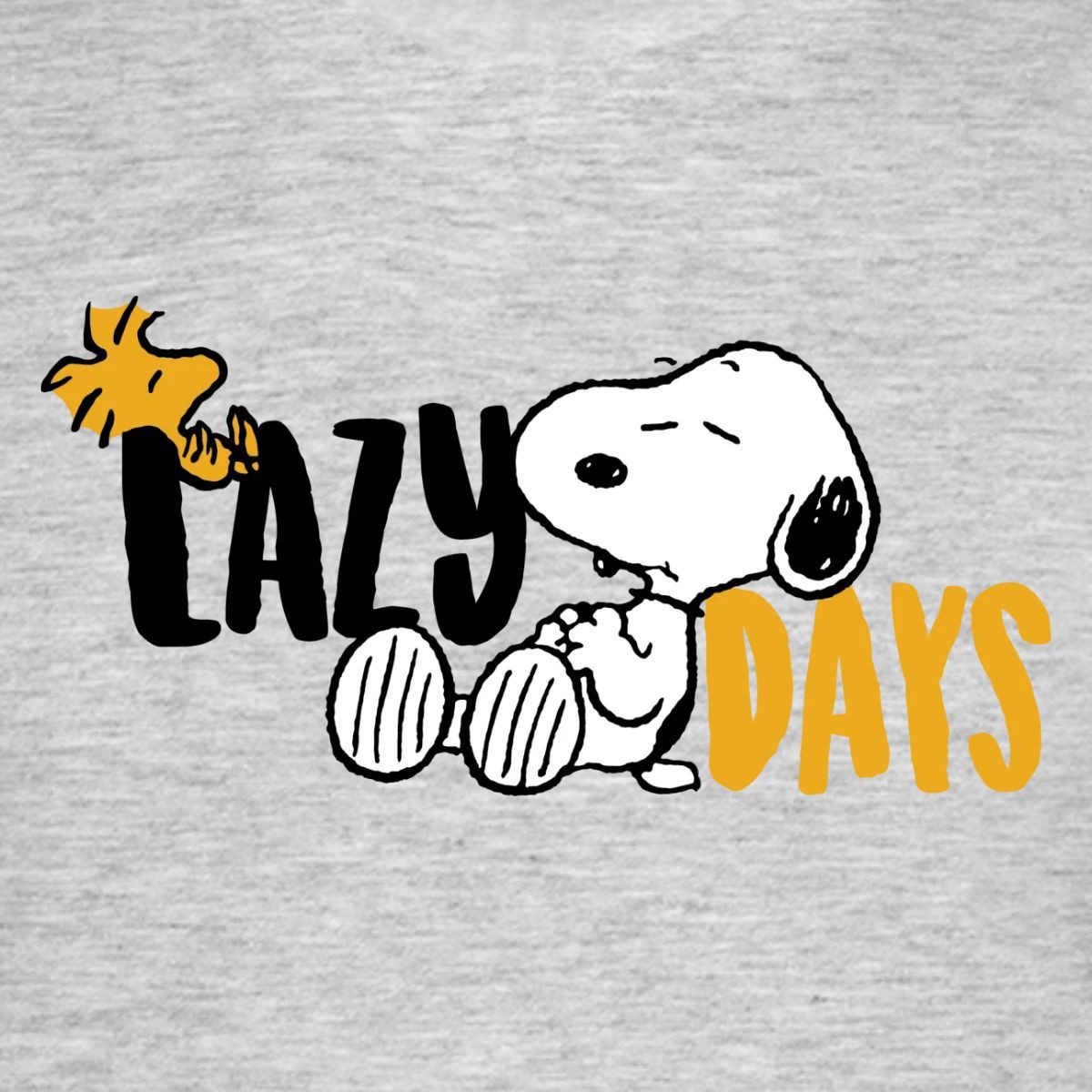 Spreadshirt T-Shirt Peanuts Snoopy Lazy Days Chillen Männer T-Shirt (1-tlg)