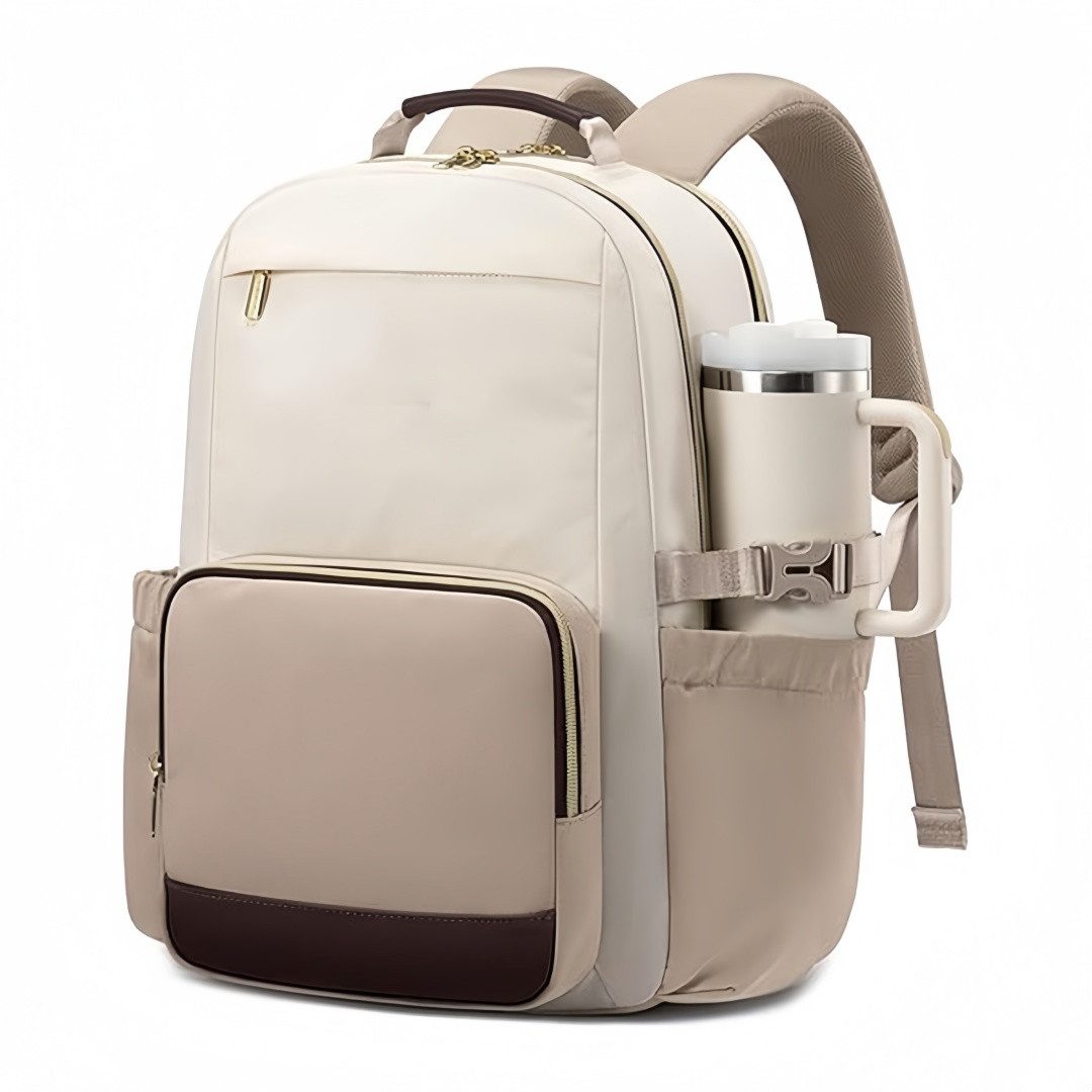 FOUORTUNATE-BEE Notebook-Rucksack Damen Rucksack 17 Zoll Laptop Rucksack mit großem Stauraum, Laptop Rucksack Damen für Uni Arbeit Reisen mit Flaschenfach