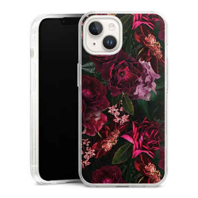 DeinDesign Handyhülle Rose Blumen Blume Dark Red and Pink Flowers, Apple iPhone 14 Hülle Bumper Case Handy Schutzhülle Smartphone Cover