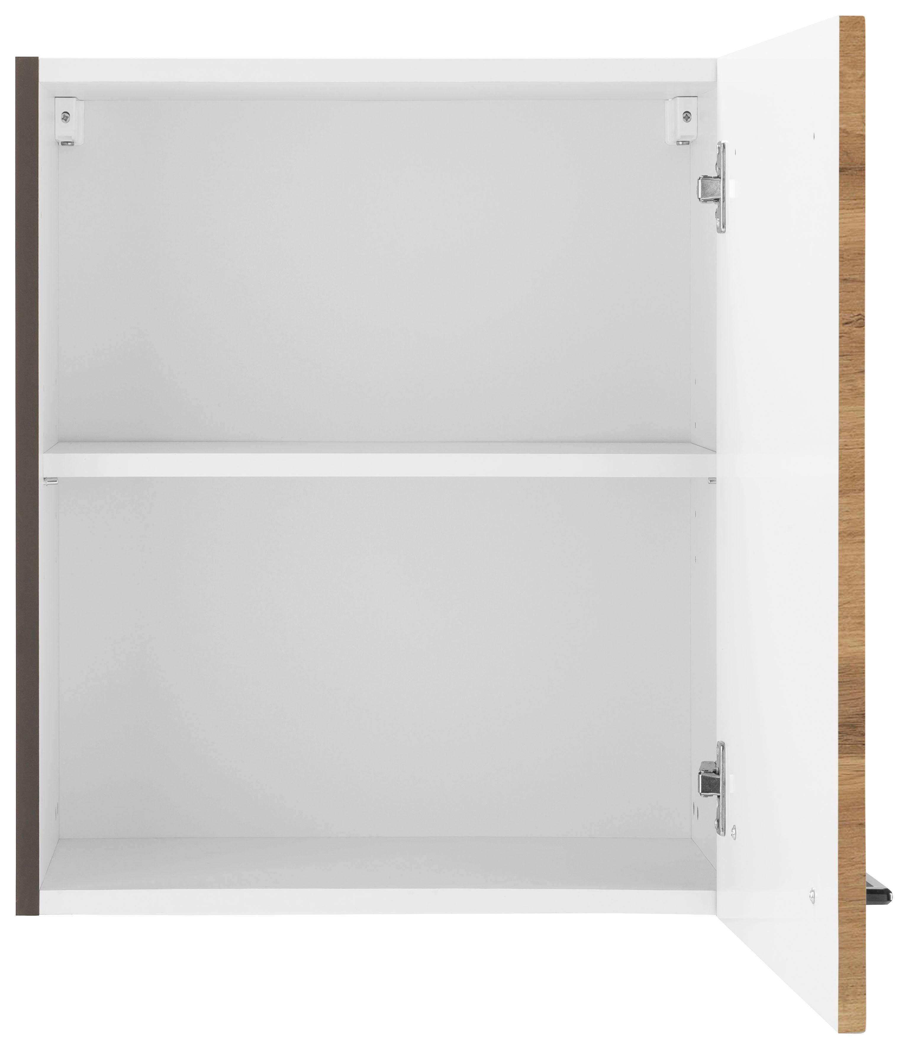 KOCHSTATION Hängeschrank KS-Tulsa 50 cm breit, 57 cm hoch, 1 Tür, schwarzer Metallgriff, MDF Front – Bild 3 von 5