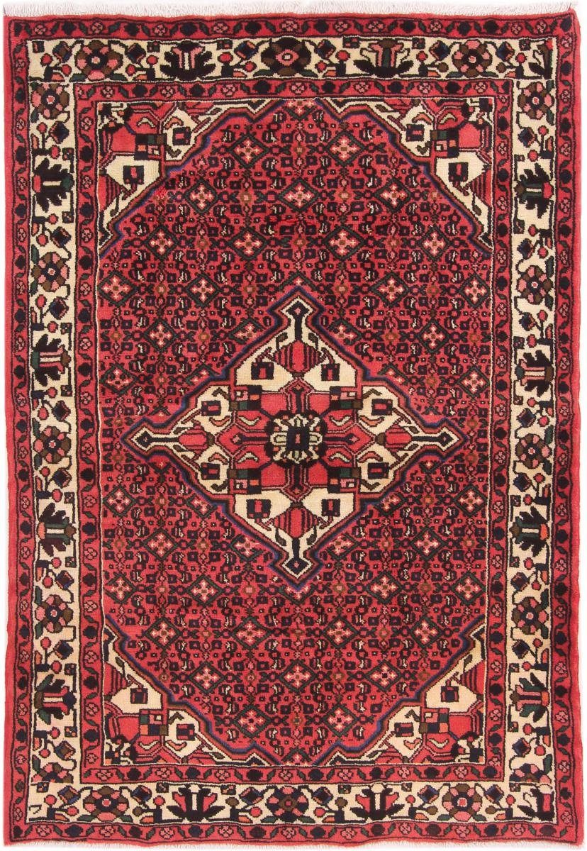Orientteppich Hamadan Hosseinabad 141x201 Handgeknüpfter Orientteppich, Nain Trading, rechteckig, Höhe: 12 mm
