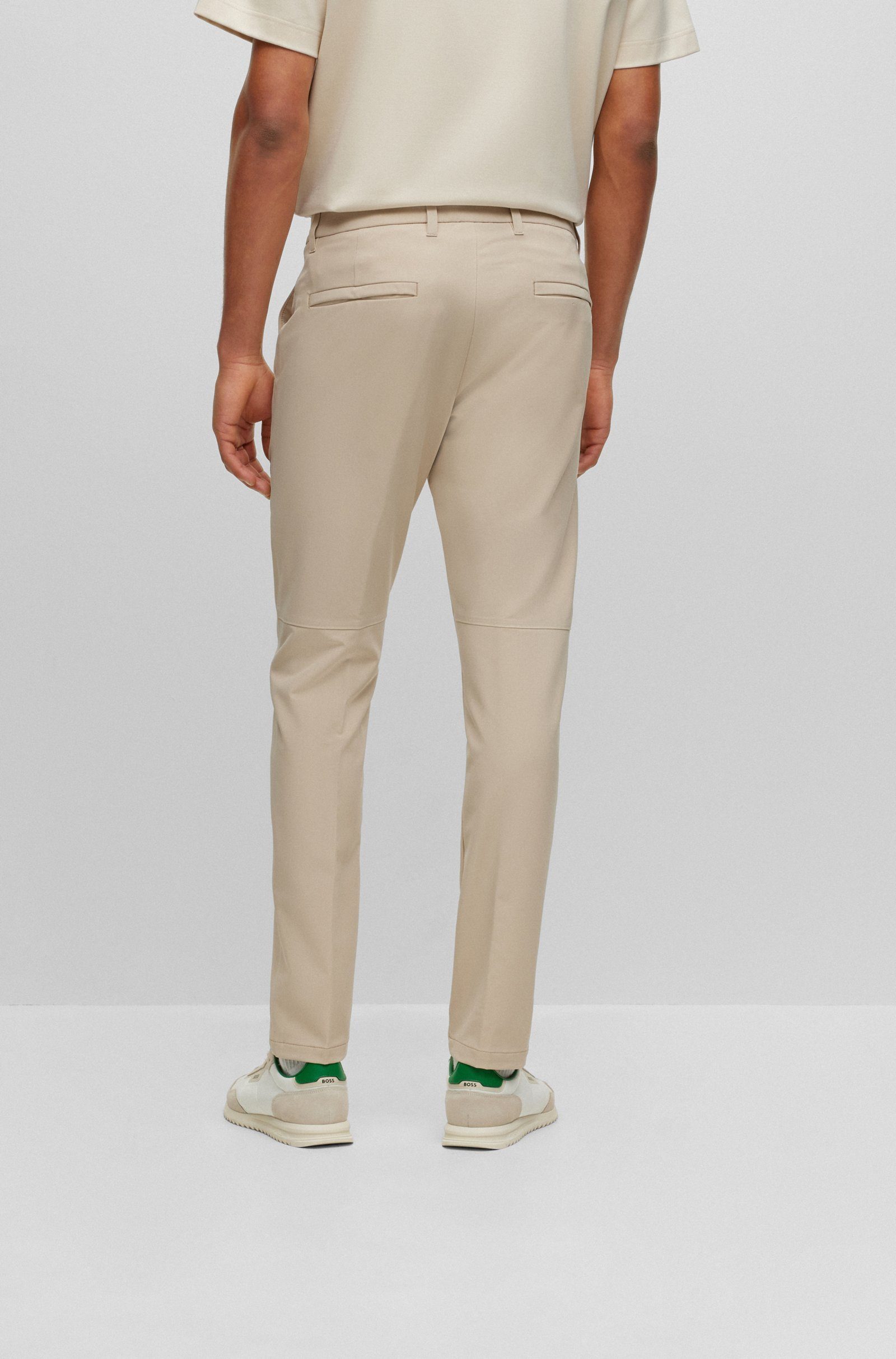 T_Commuter BOSS Beige (1-tlg) Stoffhose (269) GREEN