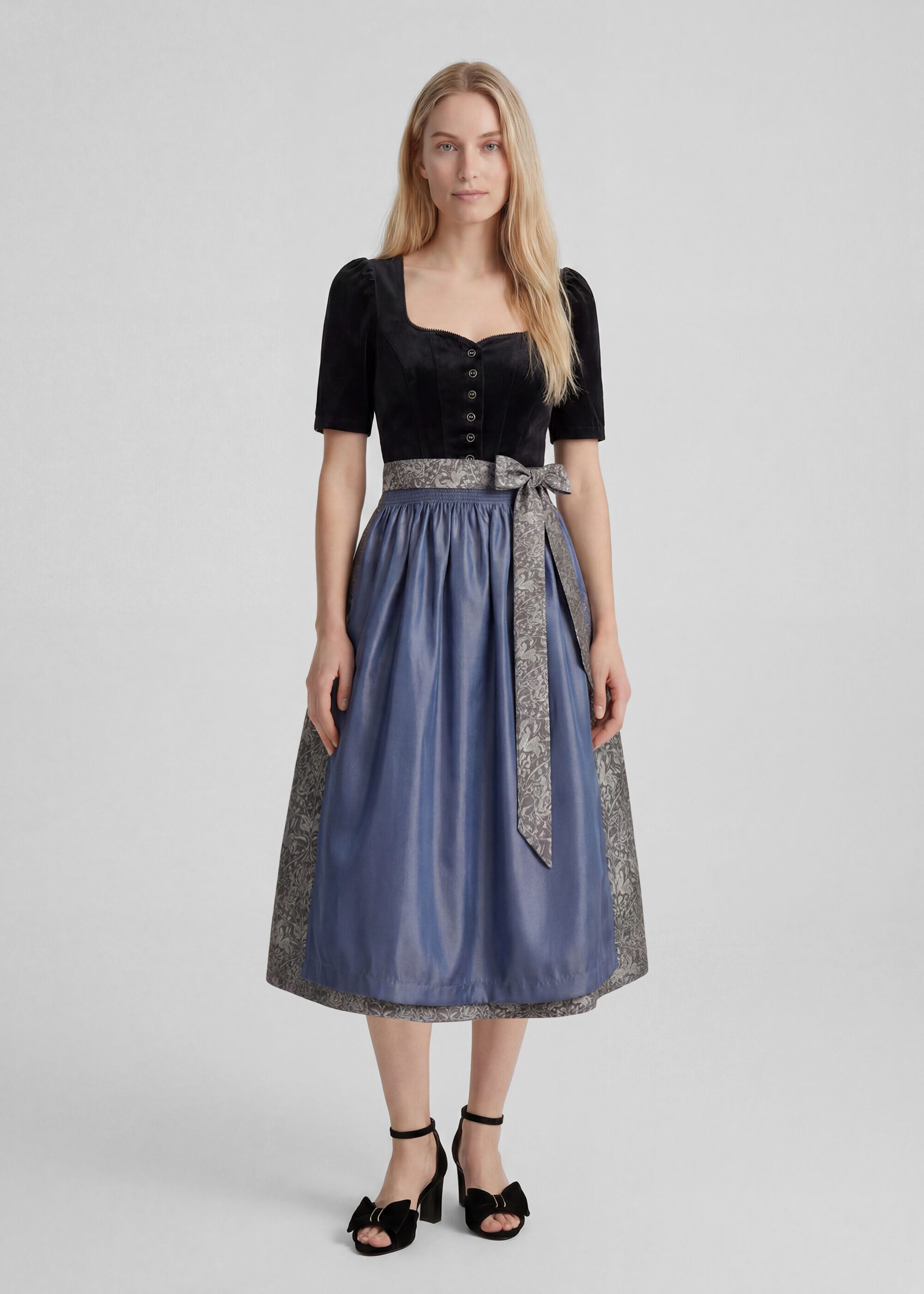Spieth & Wensky Dirndl Königsberg (1-tlg) mit Samt Oberteil