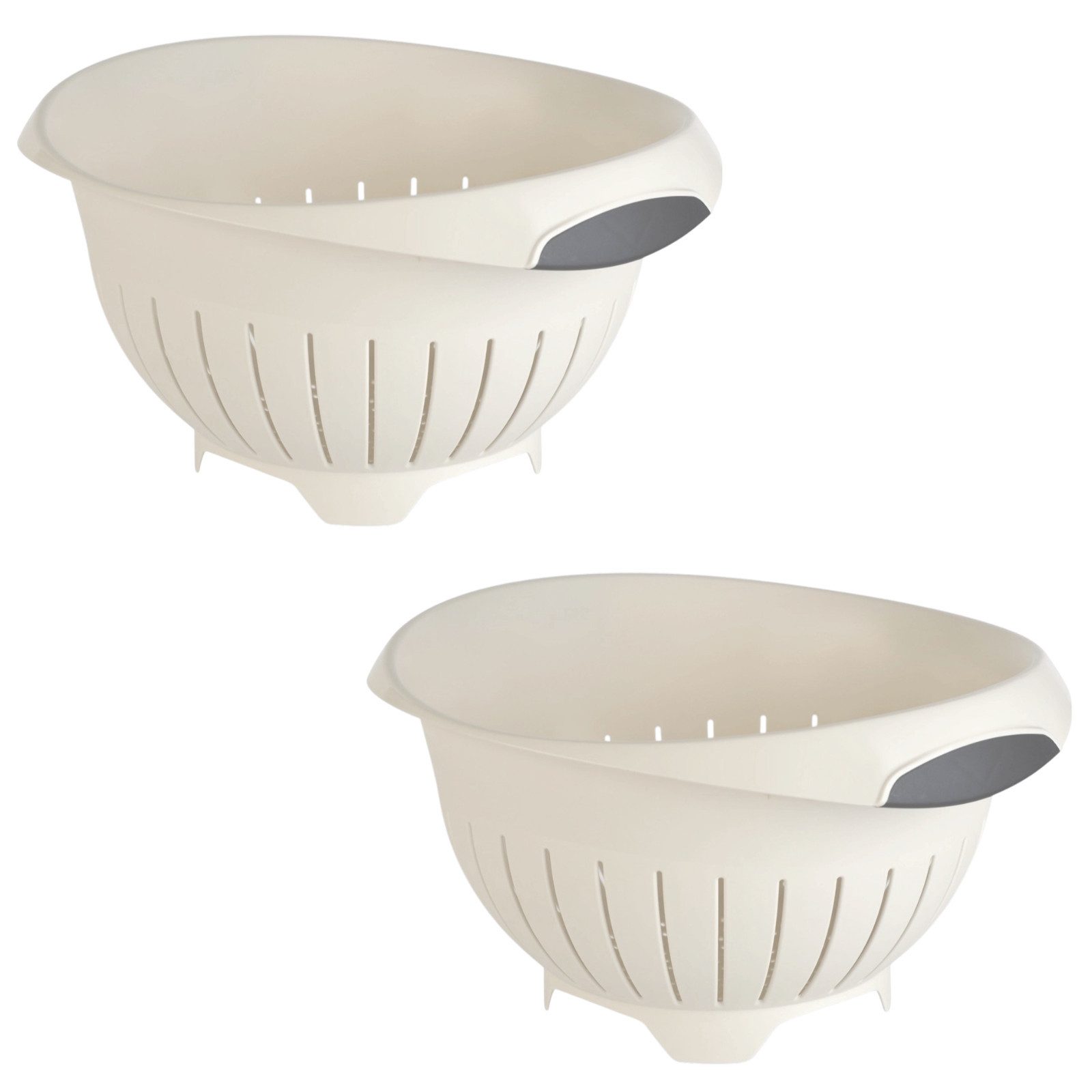Engelland Nudelsieb Abtropfsieb, Seiher, Kunststoff, (Vorteils-Set, 2-St., Ø 24,5 cm), spülmaschinengeeignet, BPA-frei, lebensmittelecht