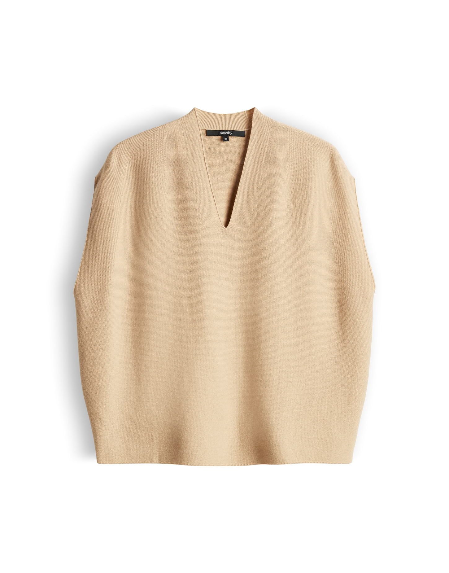 someday Strickpullover Tully aus Feinstrick mit fließendem Fall Weiche O-Silhouette für moderne Looks
