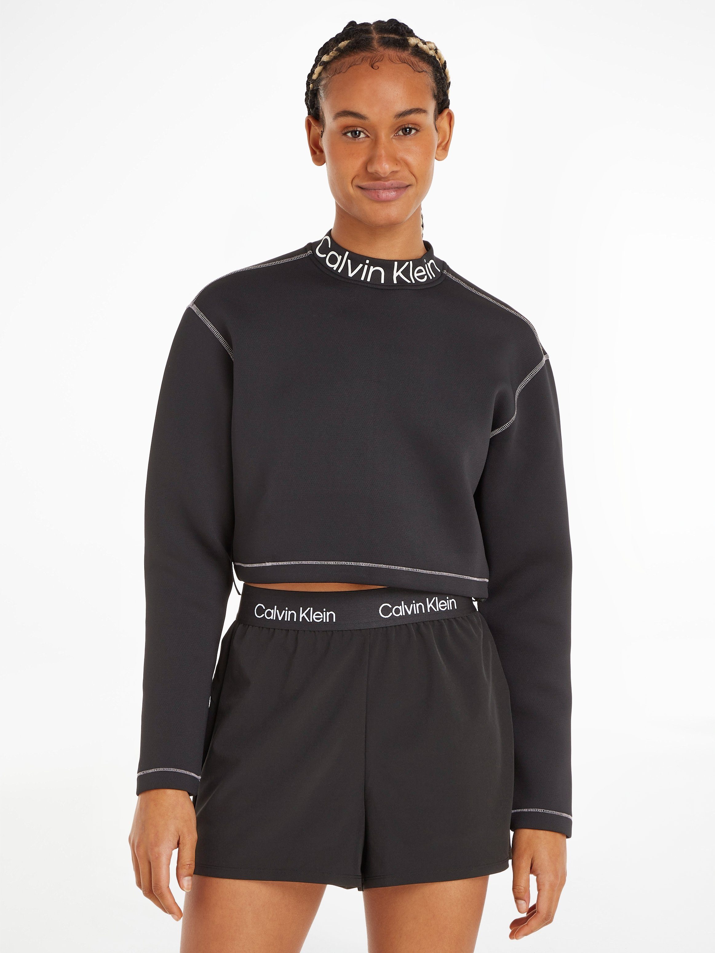 Calvin Klein PW - schwarz Pullover Rundhalspullover Sport
