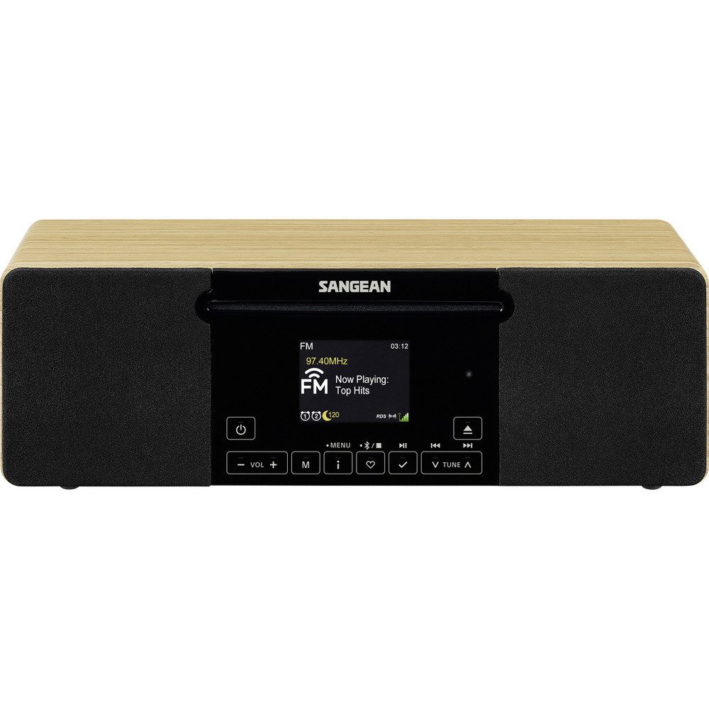 Sangean Sangean CD-Radio AM, FM, UKW AUX, Bluetooth®, CD, MP3, MW, UKW Inkl. Radio