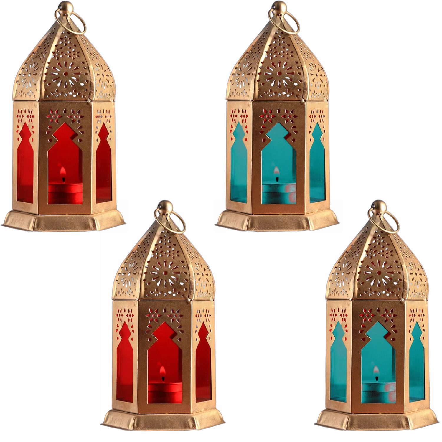 Marrakesch Orient & Mediterran Interior Teelichthalter 4er Set Orientalisch günstig online kaufen