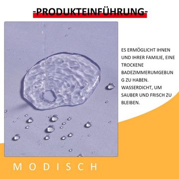 MAGICSHE Duschvorhang Breite 180 cm, Höhe 180 cm, Wasserdichter und Anti-Schimmel Stoff Duschvorhang, Polyester waschbar