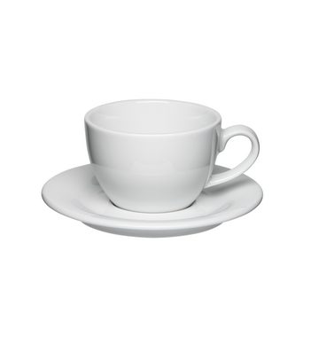 Mahlwerck Manufaktur Cappuccinotasse Barista, Porzellan, 4-teilig, 250 ml, spülmaschinenfest, 100 % klimaneutral, Made in EU