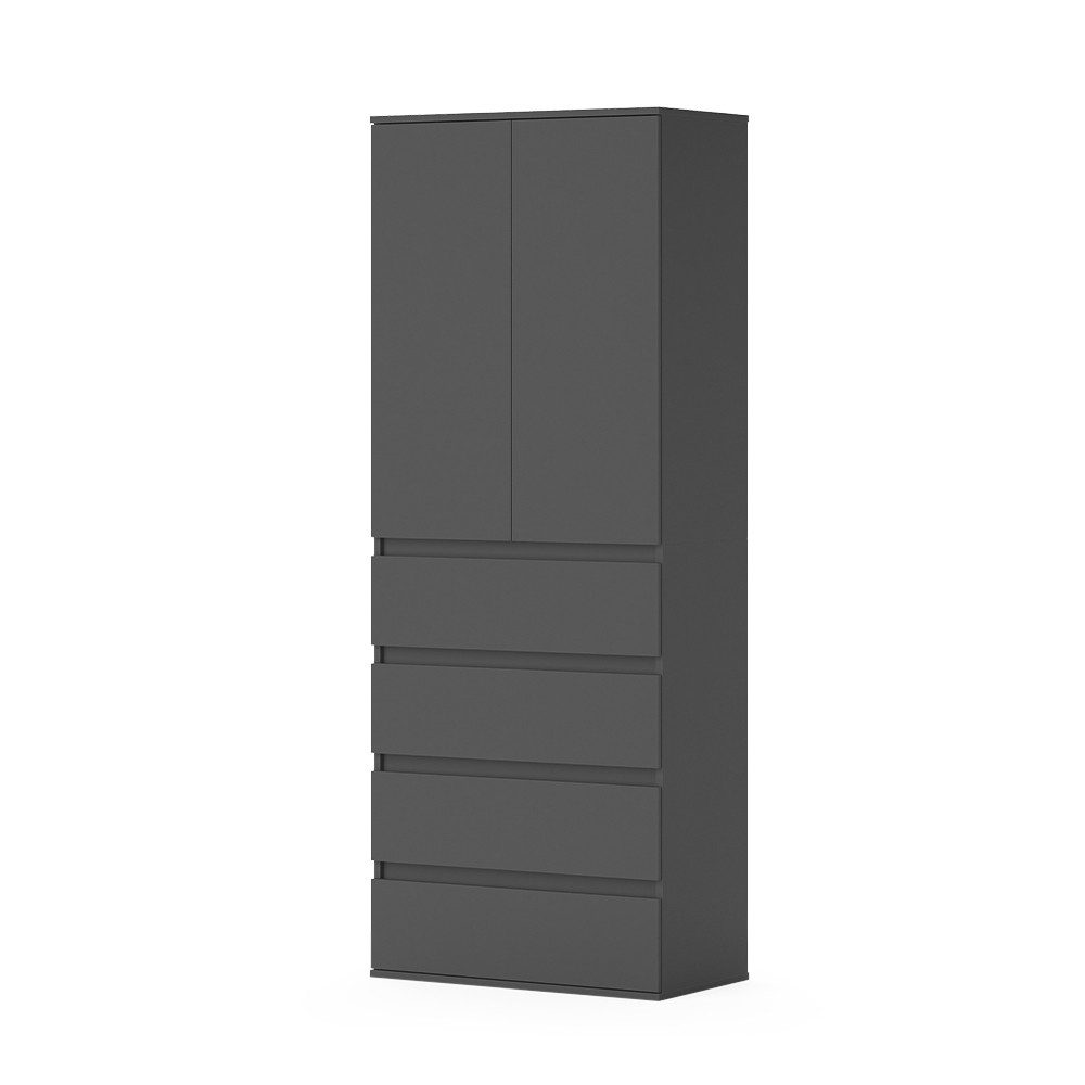 Vicco Kleiderschrank Claus, Anthrazit, 74 x günstig online kaufen