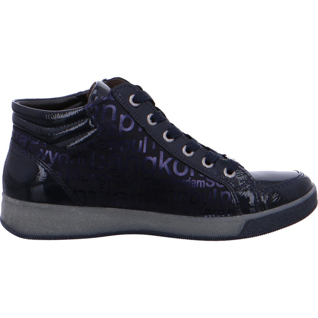 Ara Sneaker 049645 - Ara Damen Sneaker Schuhe, Rom schwarz Leder