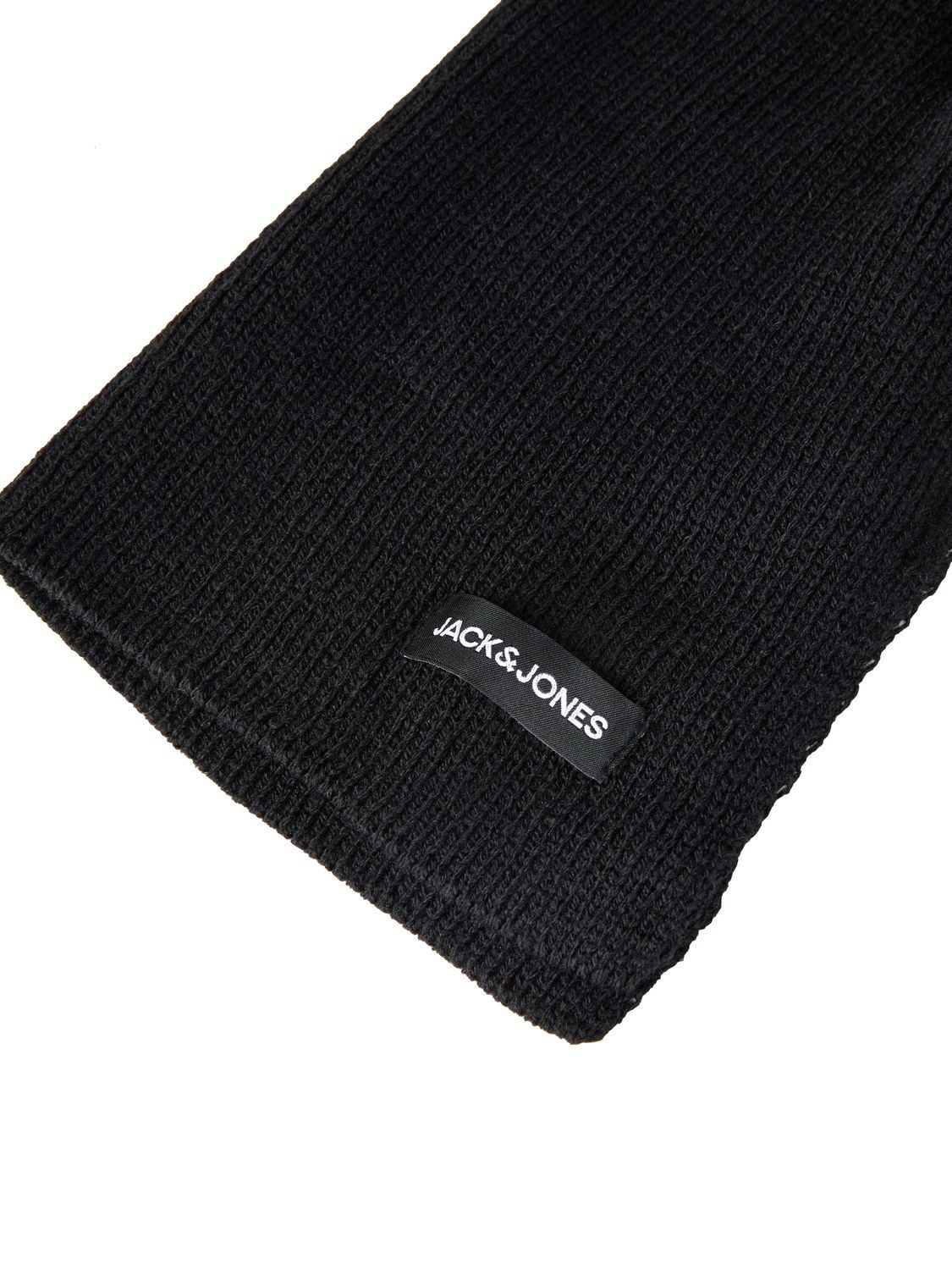 Jack & Jones Strickmütze Herren Mütze Schal Set JACBOCHUM (1-St) 2-in-1 Winter-Set