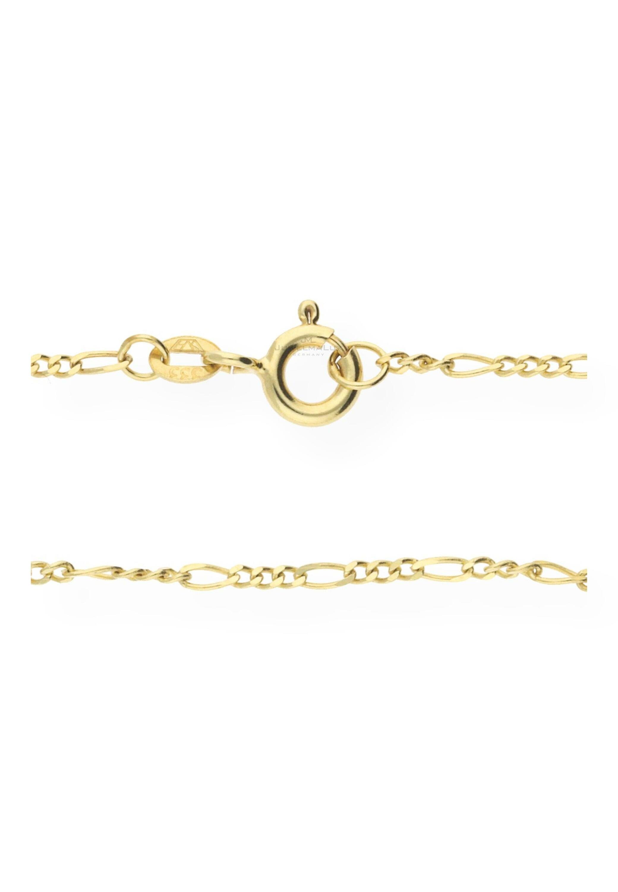 JuwelmaLux Goldkette Halskette gold Damen und Herren Figaro (1-tlg), 333er Gelbgold 8 Karat, inkl. Schmuckschachtel