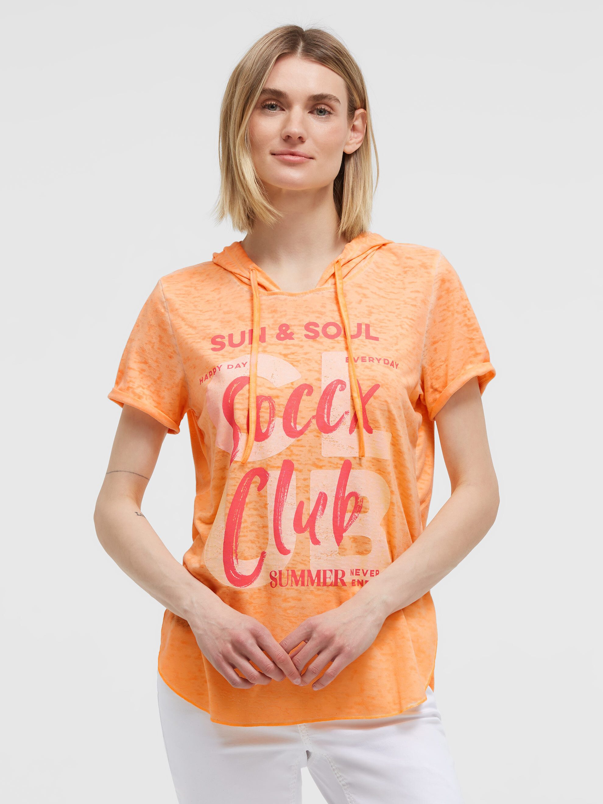 SOCCX Kapuzenshirt mit Seitenschlitze