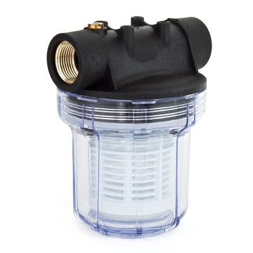 Grafner Wasserfilter für Hauswasserwerk und Gartenpumpe Filter kurz, mit Filter