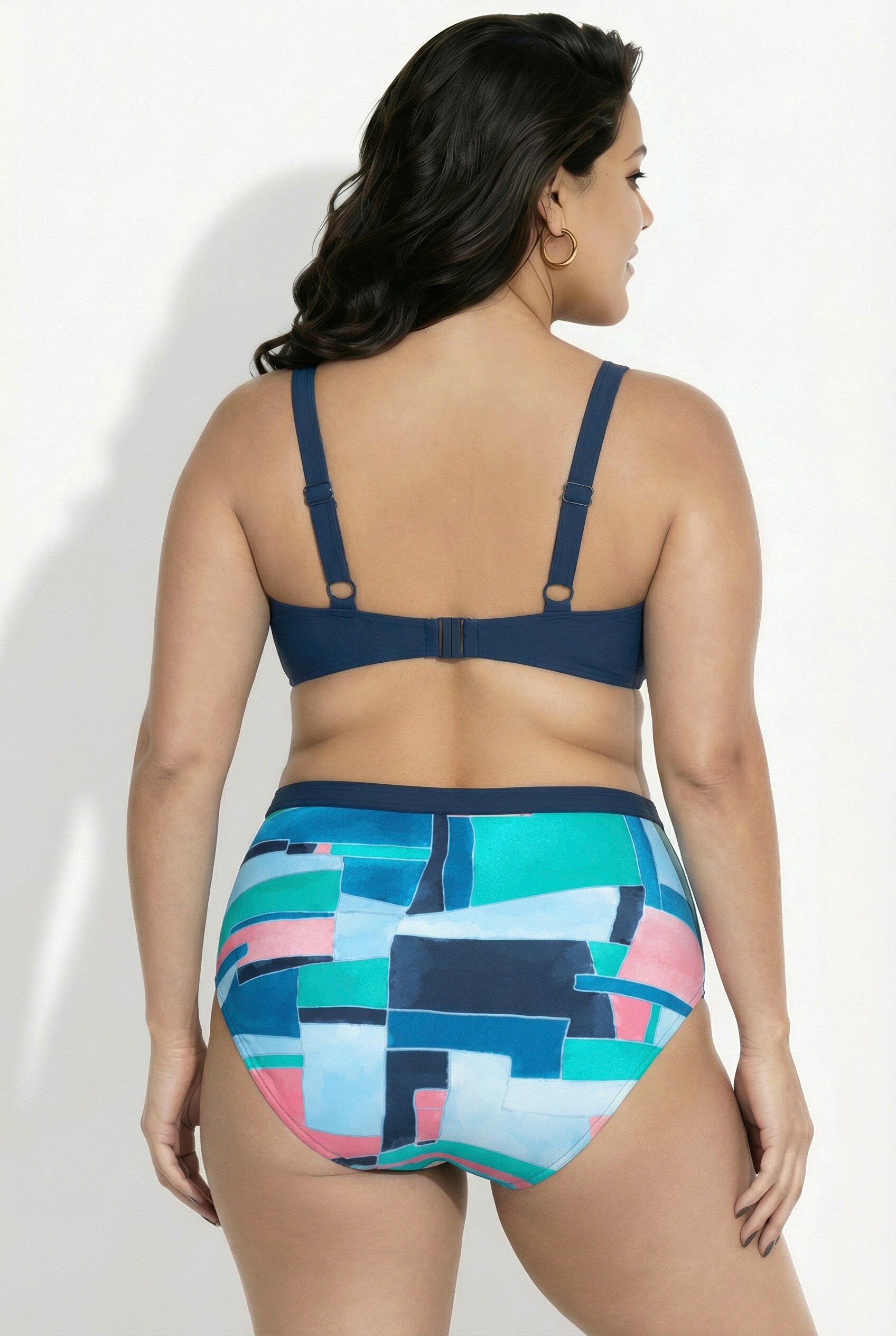 Ulla Popken Soft-BH Bikini grafischer Druck Softcups