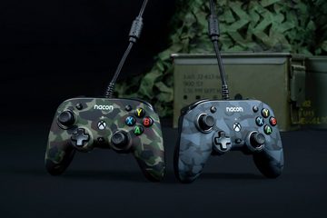 nacon NA010350 Xbox Compact Controller PRO, kabelgebunden, 3D-Klang Gaming-Controller (personalisierbar, camoflage forest)