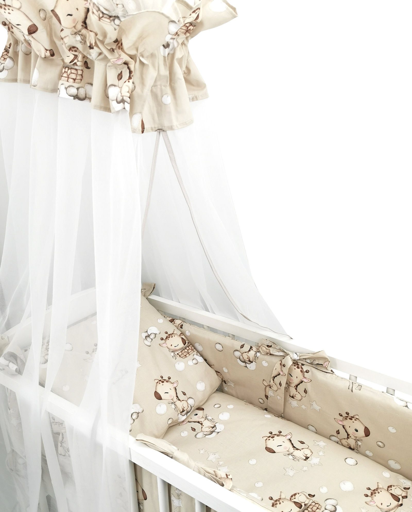 Baby-Delux Babybettwäsche Baby Wiegenset Giraffe Beige, günstig online kaufen